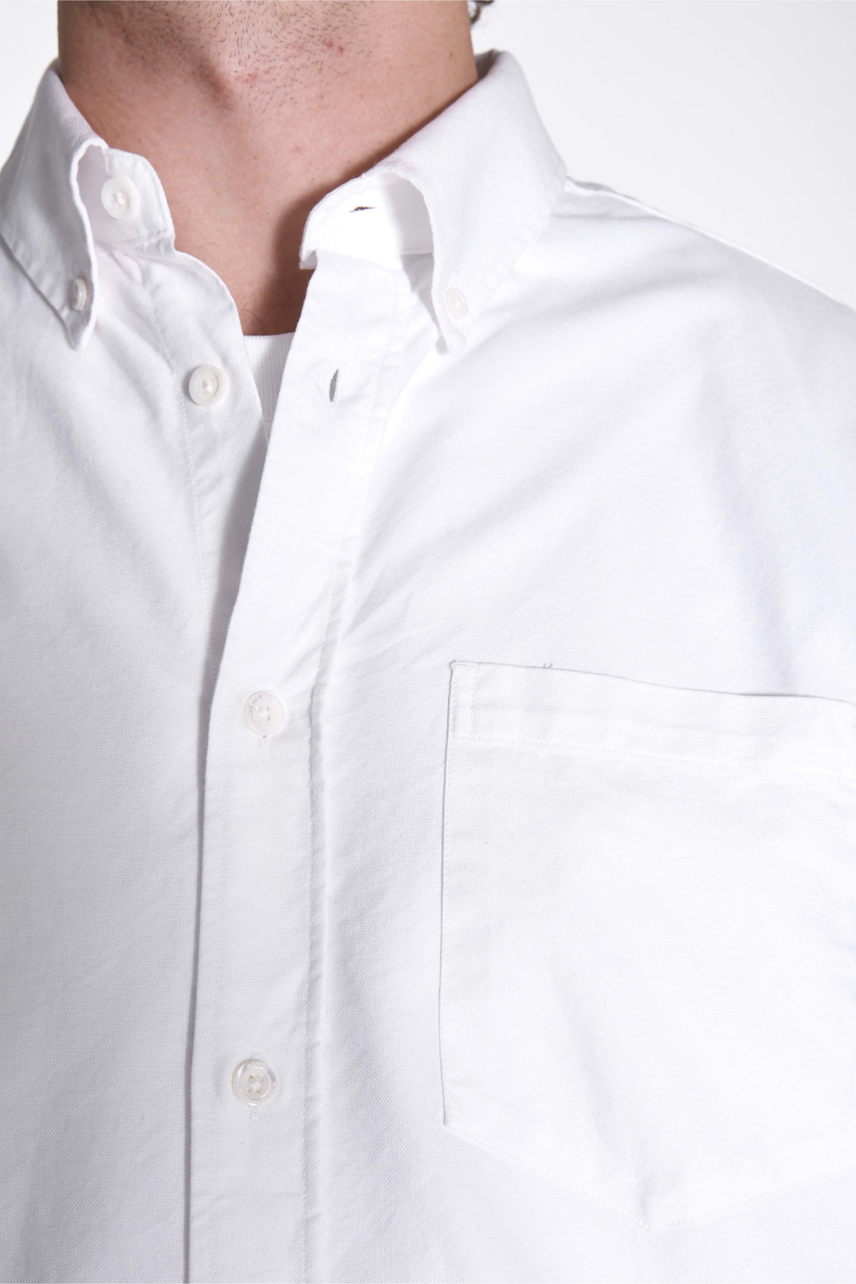 Norse Standard Oxford BD Shirt White - Image 3