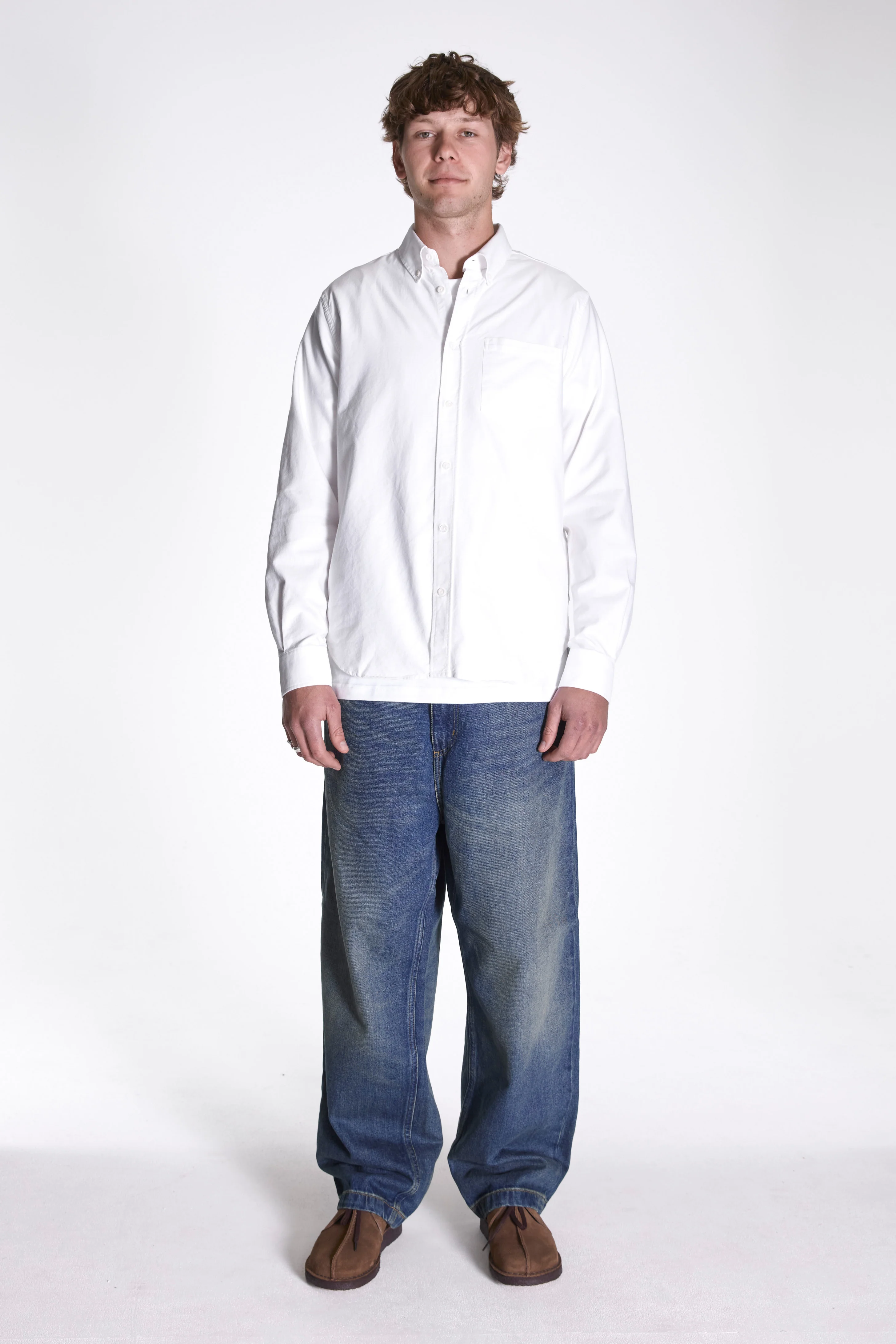 Norse Standard Oxford BD Shirt White - Image 5