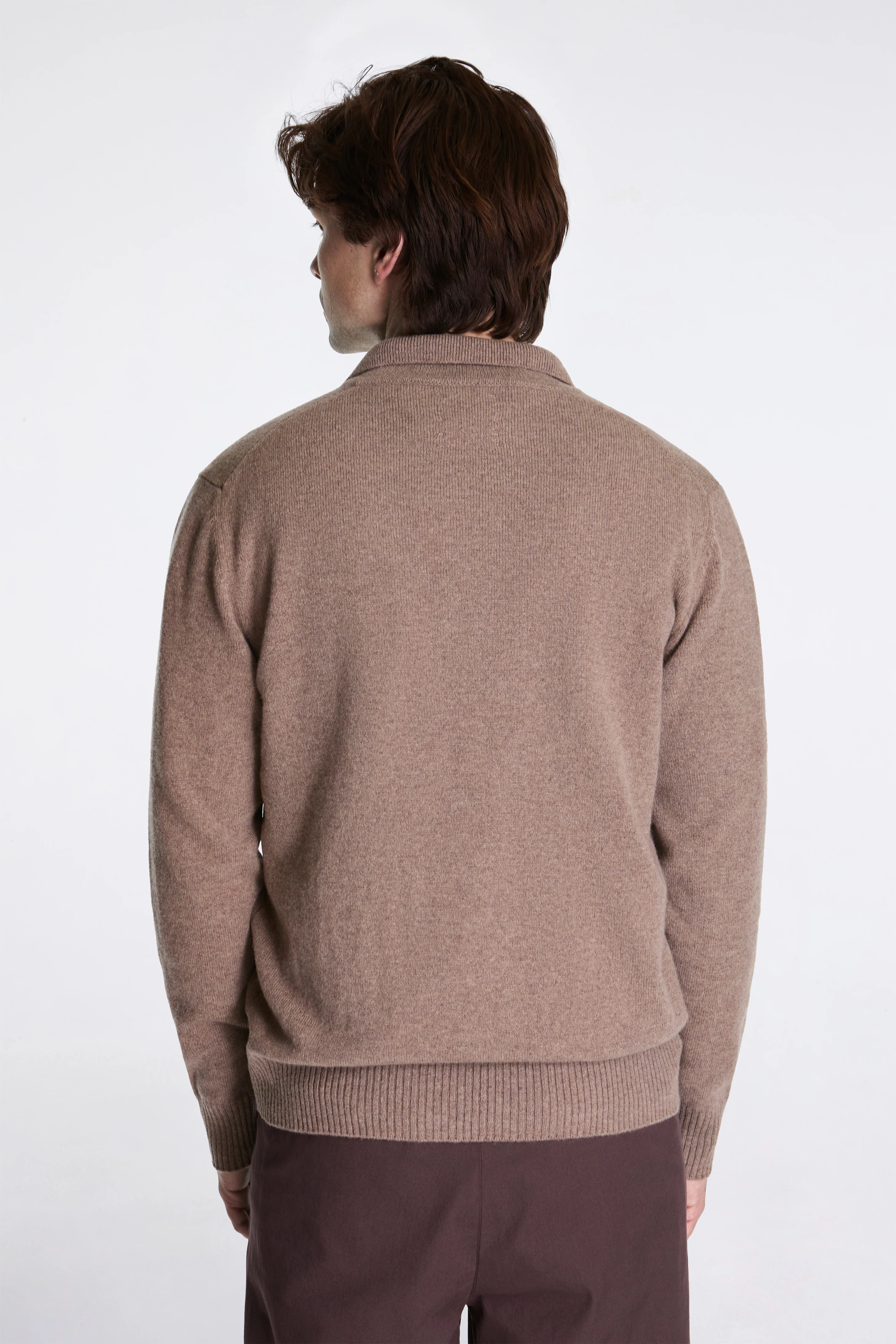 Norse Standard Merino Lambswool Polo Clay - Image 2