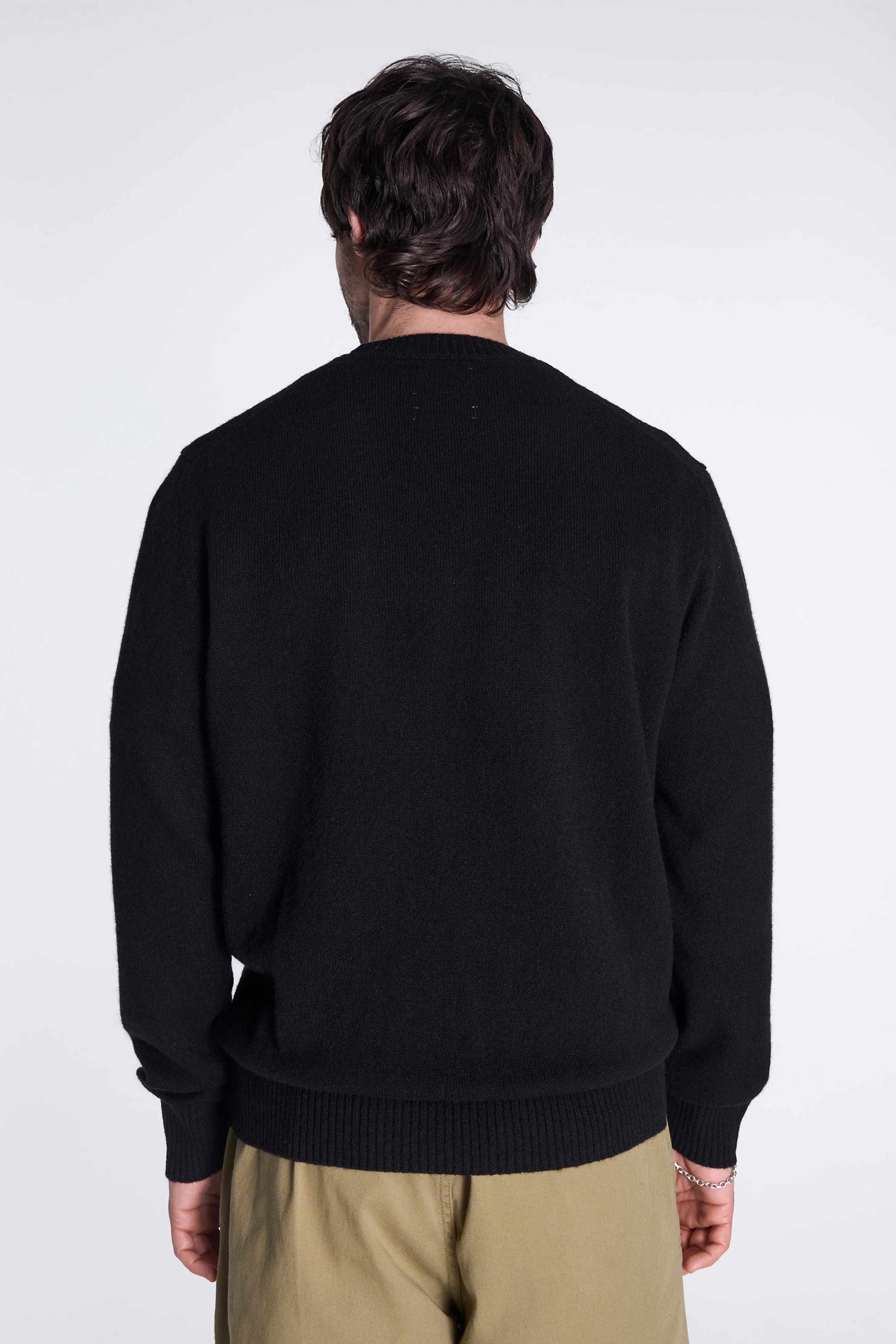 Norse Standard Merino Lambswool Sweater Black - Image 2