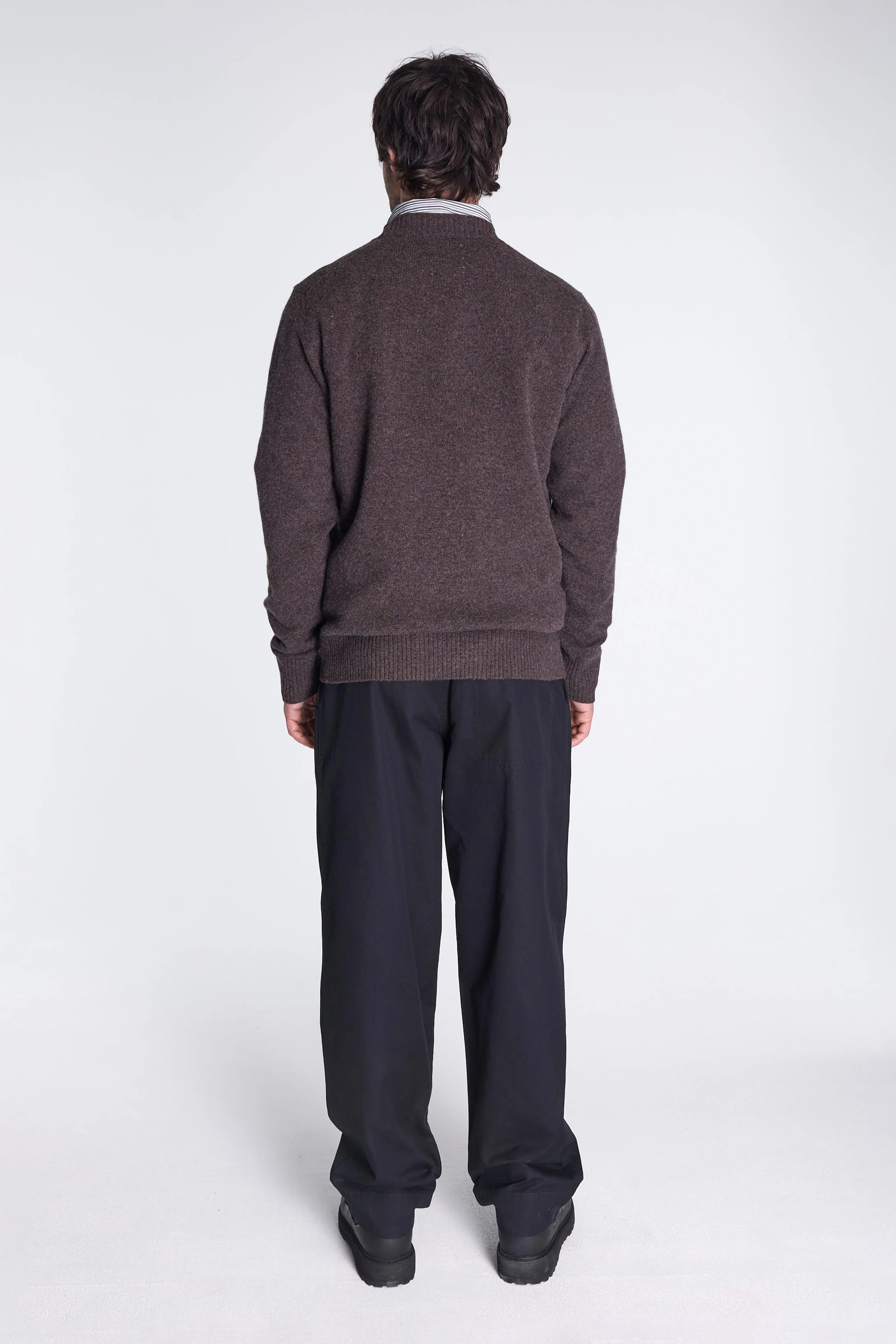 Norse Standard Merino Lambswool Sweater Heathland Brown - Image 6