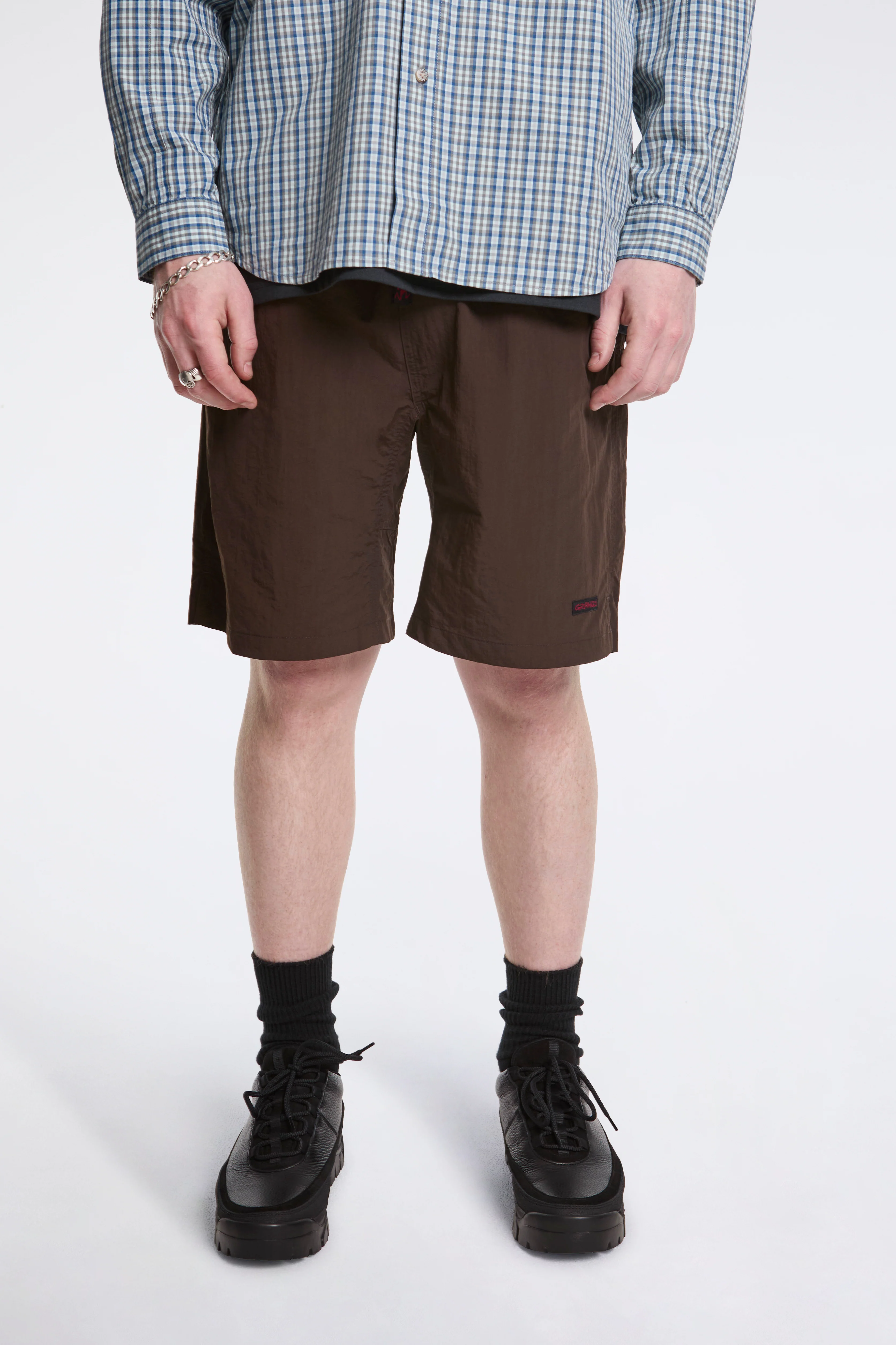 Nylon Packable G-Short Chocolate - Image 2