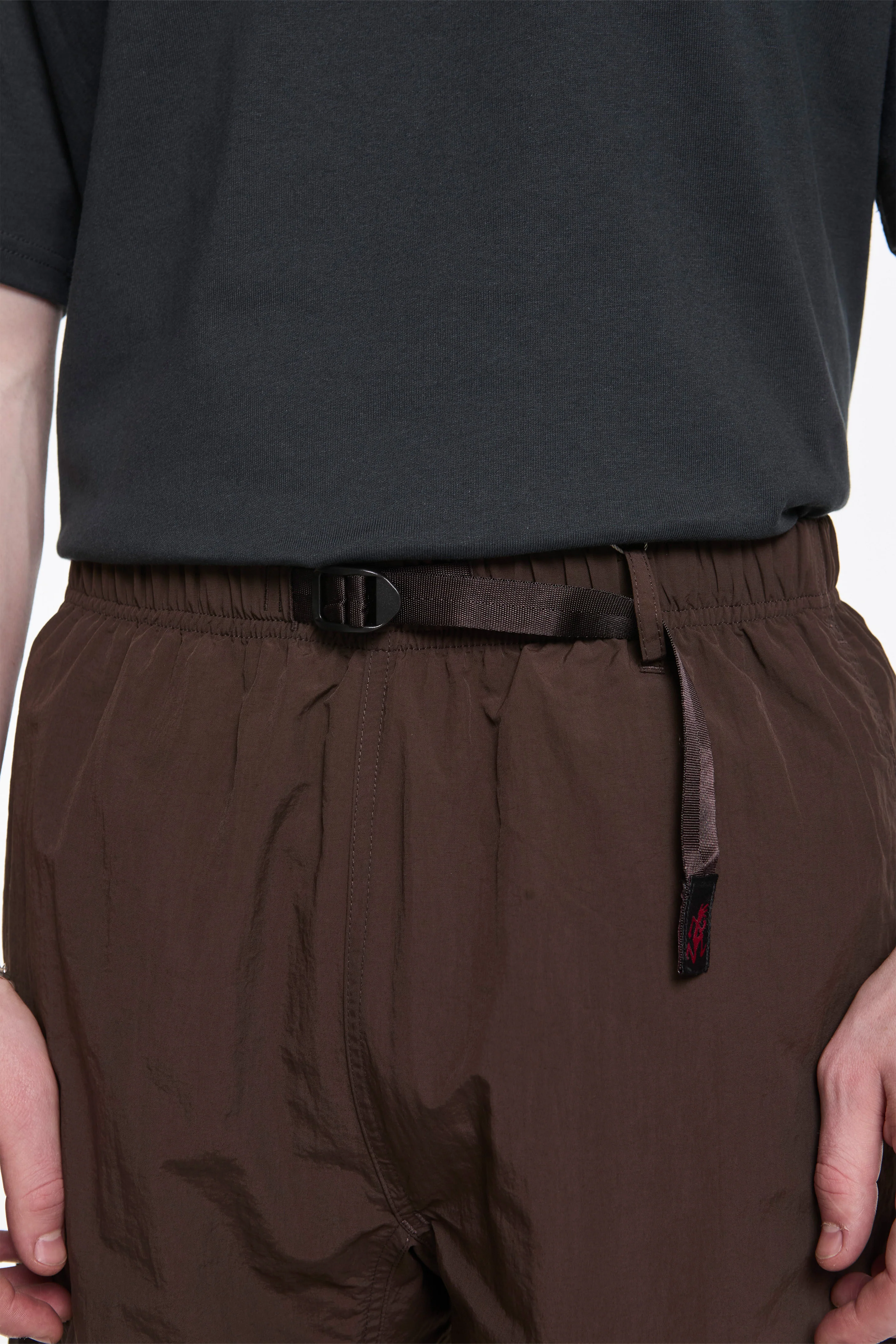 Nylon Packable G-Short Chocolate - Image 3