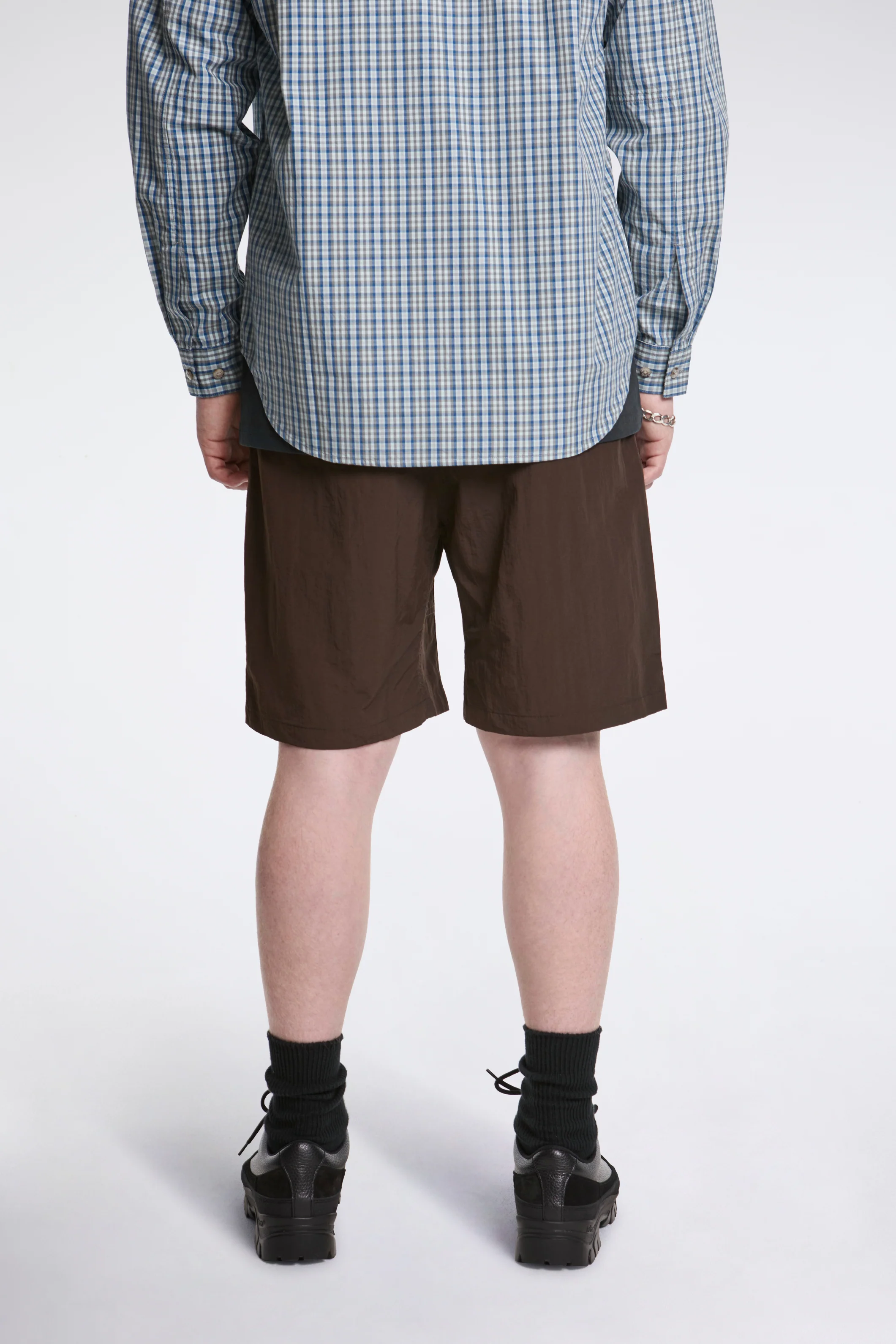 Nylon Packable G-Short Chocolate - Image 4