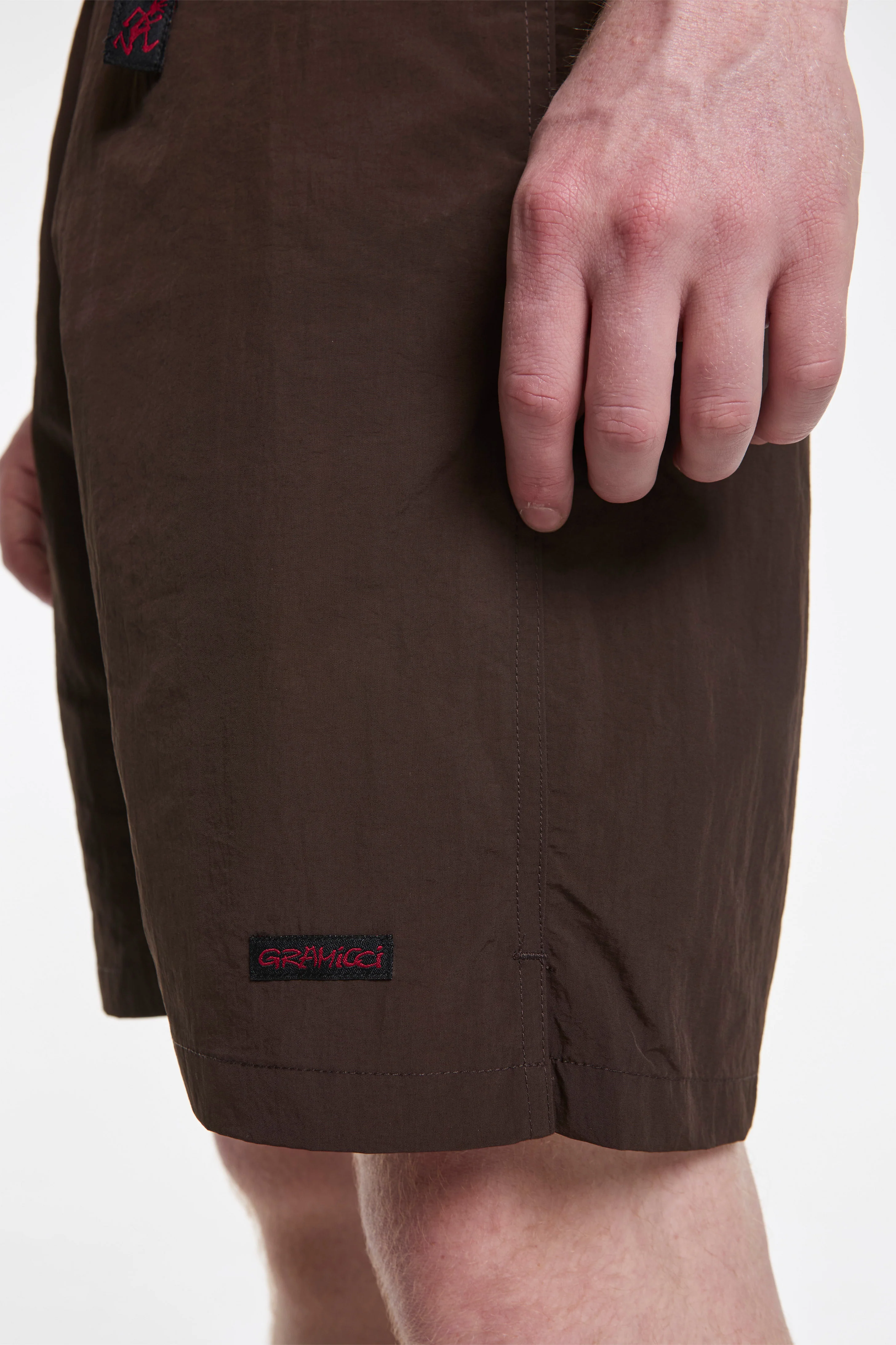 Nylon Packable G-Short Chocolate - Image 6