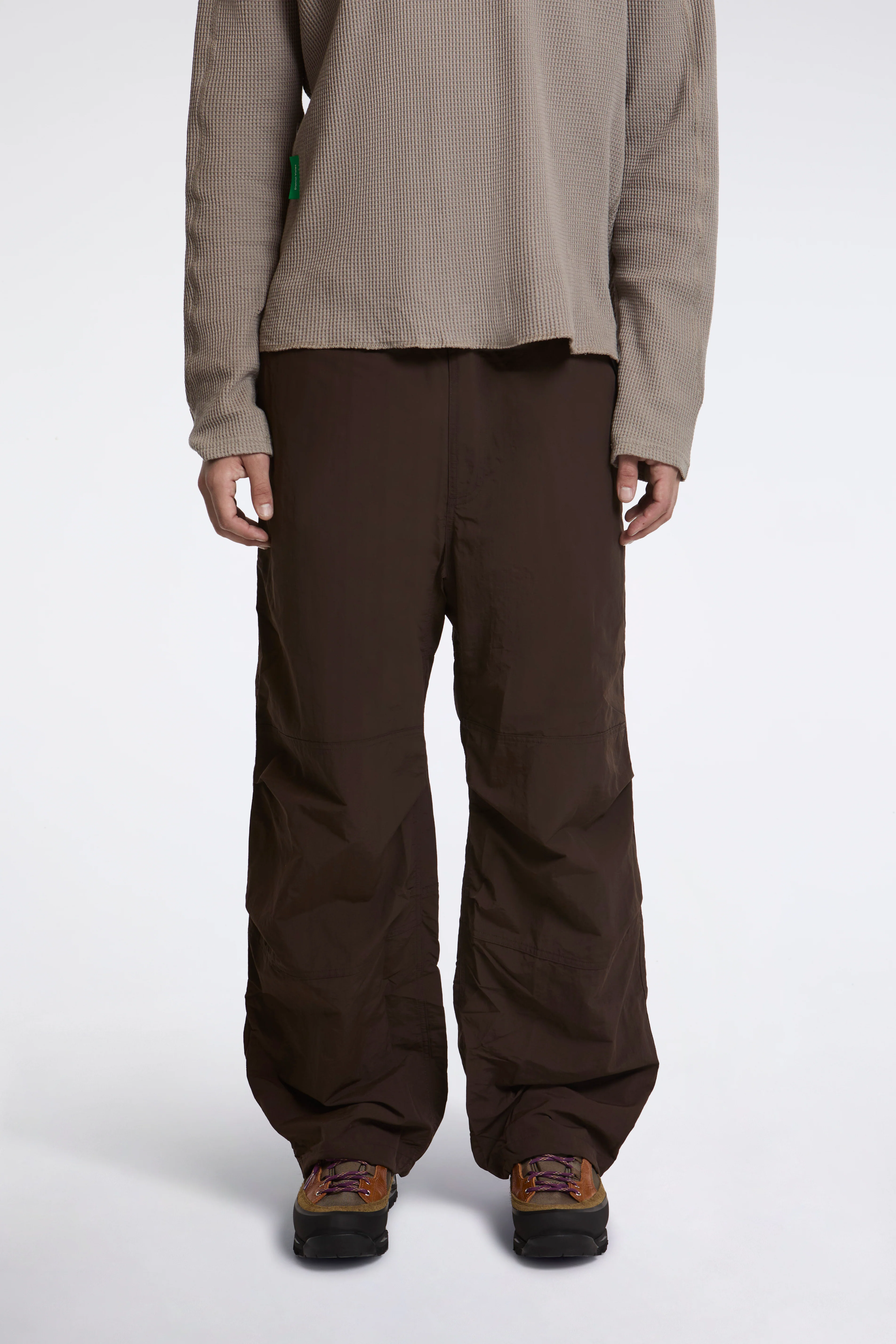 Nylon Paneled Trek Pant Chocolate - Image 2
