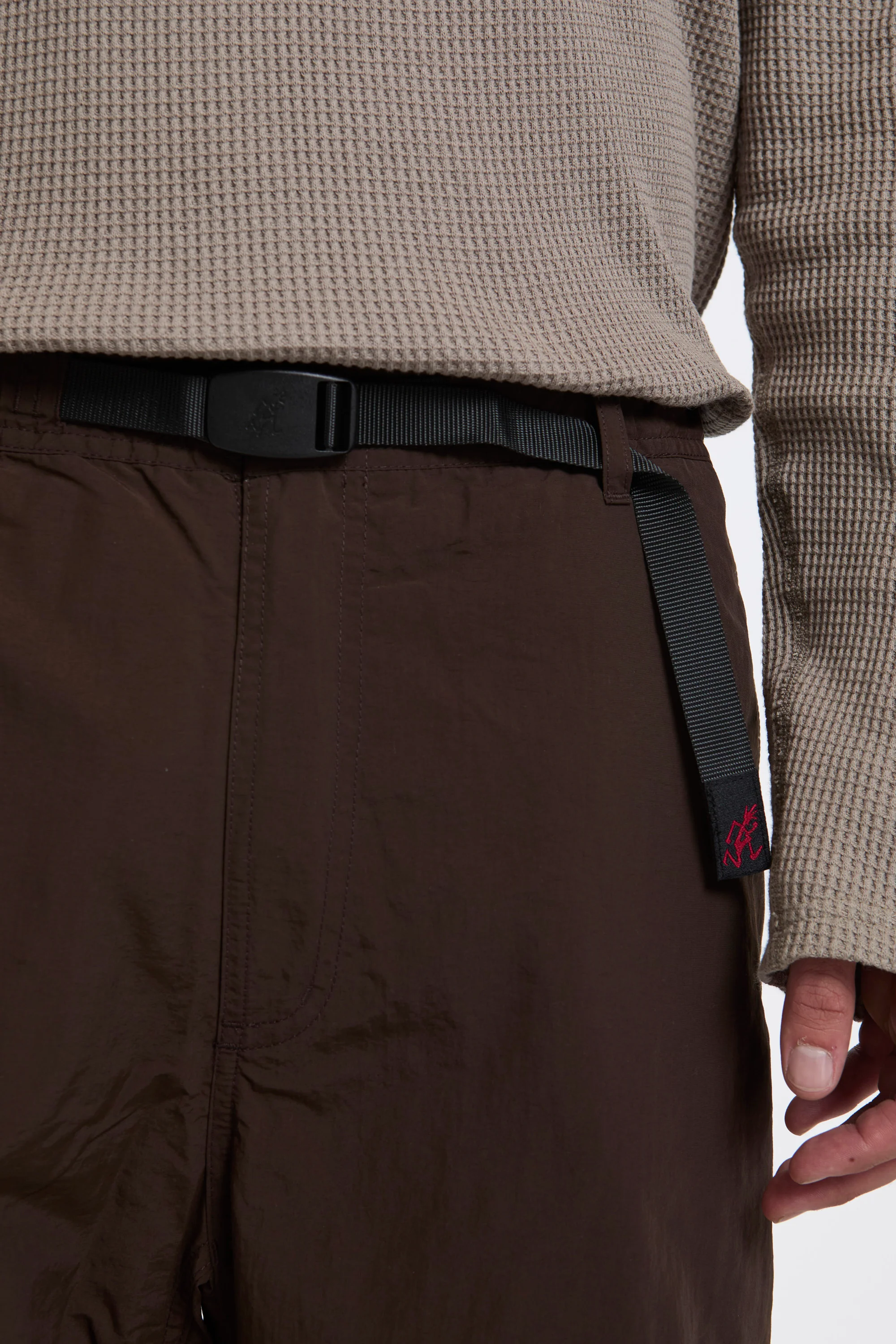 Nylon Paneled Trek Pant Chocolate - Image 3