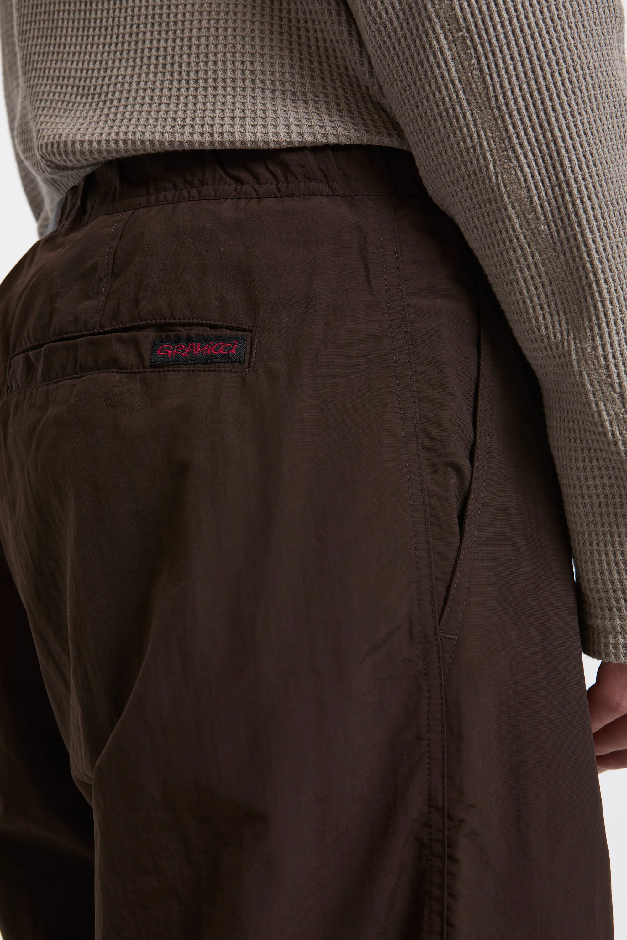 Nylon Paneled Trek Pant Chocolate - Image 5
