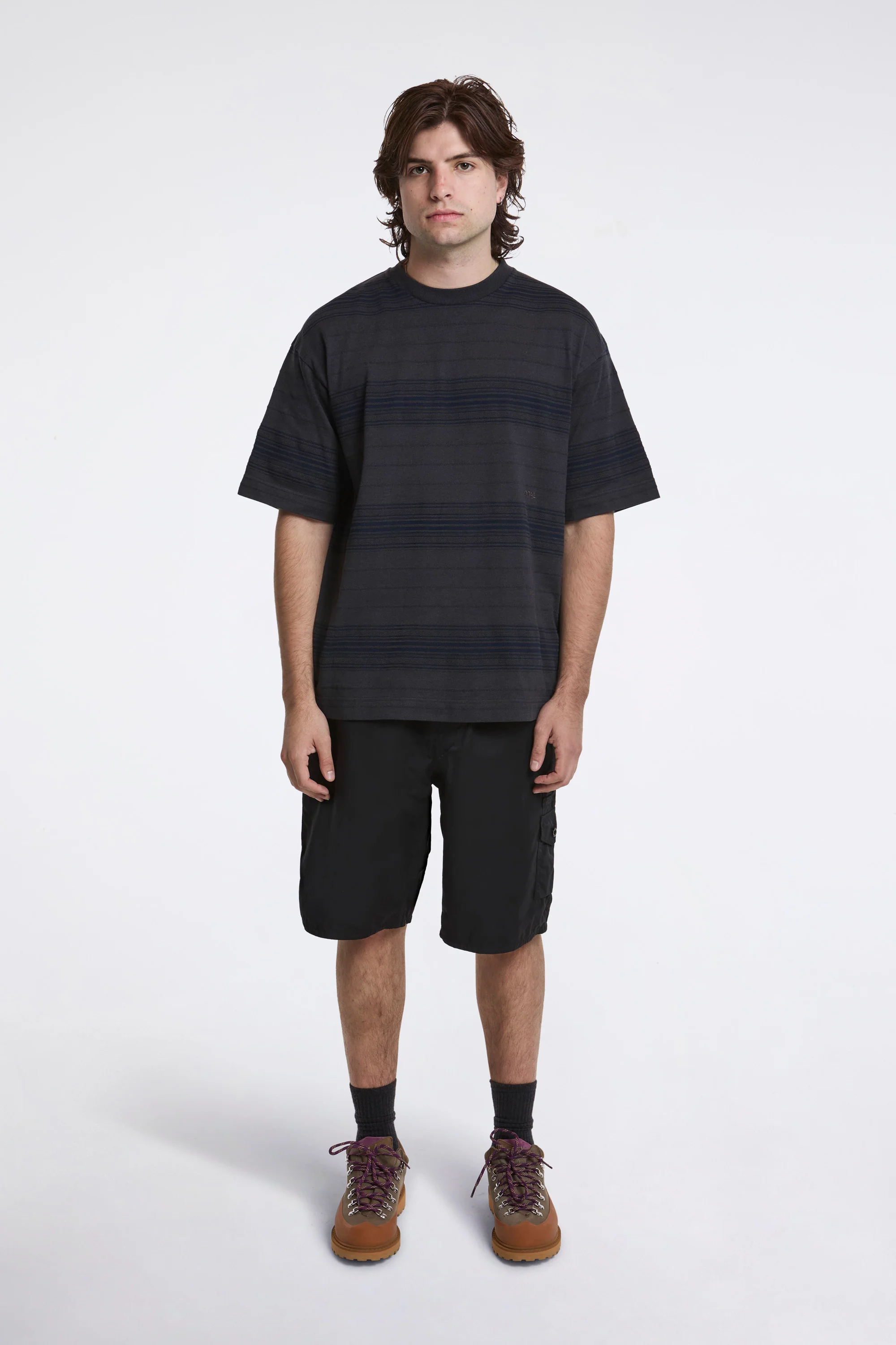 Nylon Twill Deck Shorts Black - Image 3
