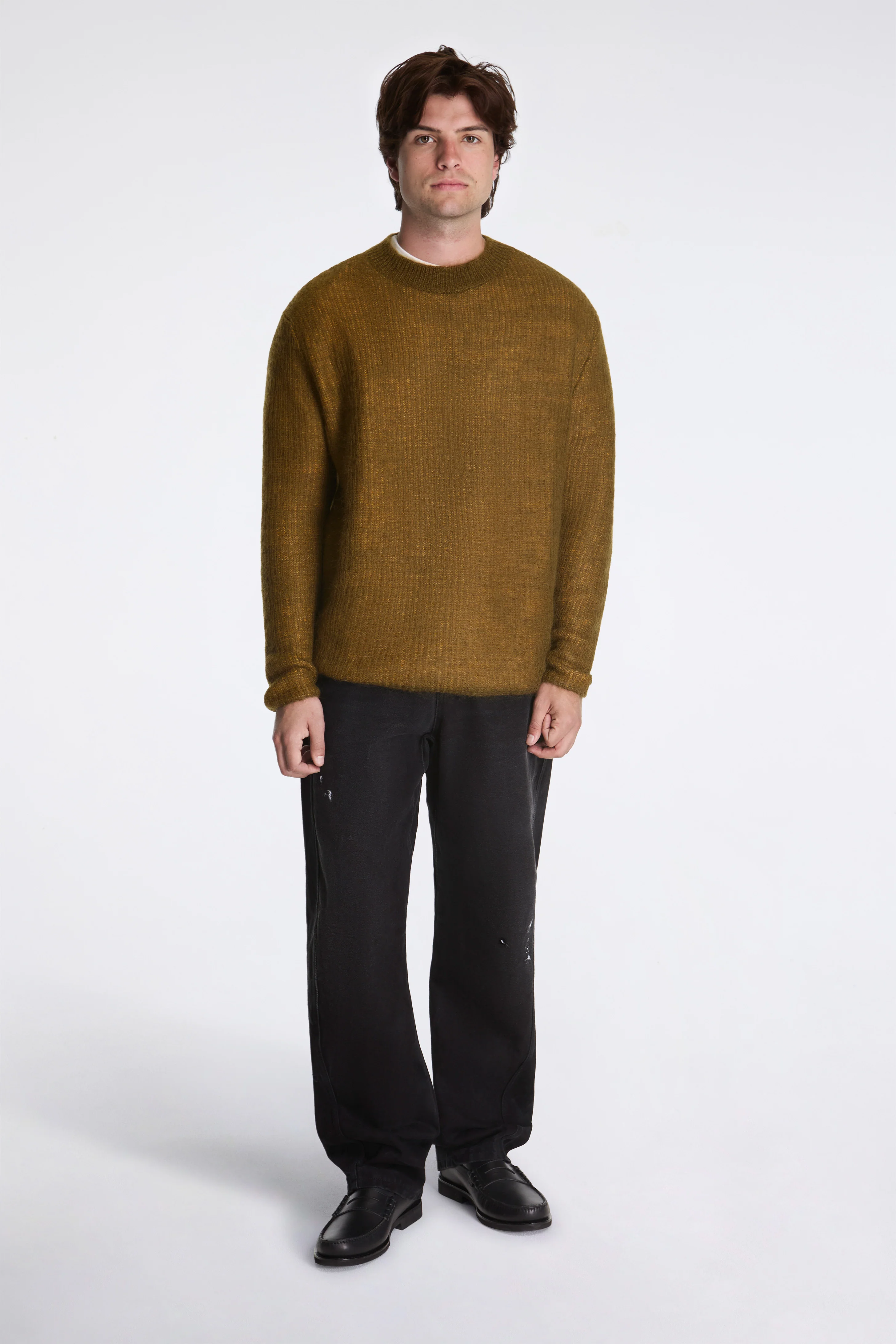 Tubolar Knit Crewneck Khaki/Yellow - Image 4