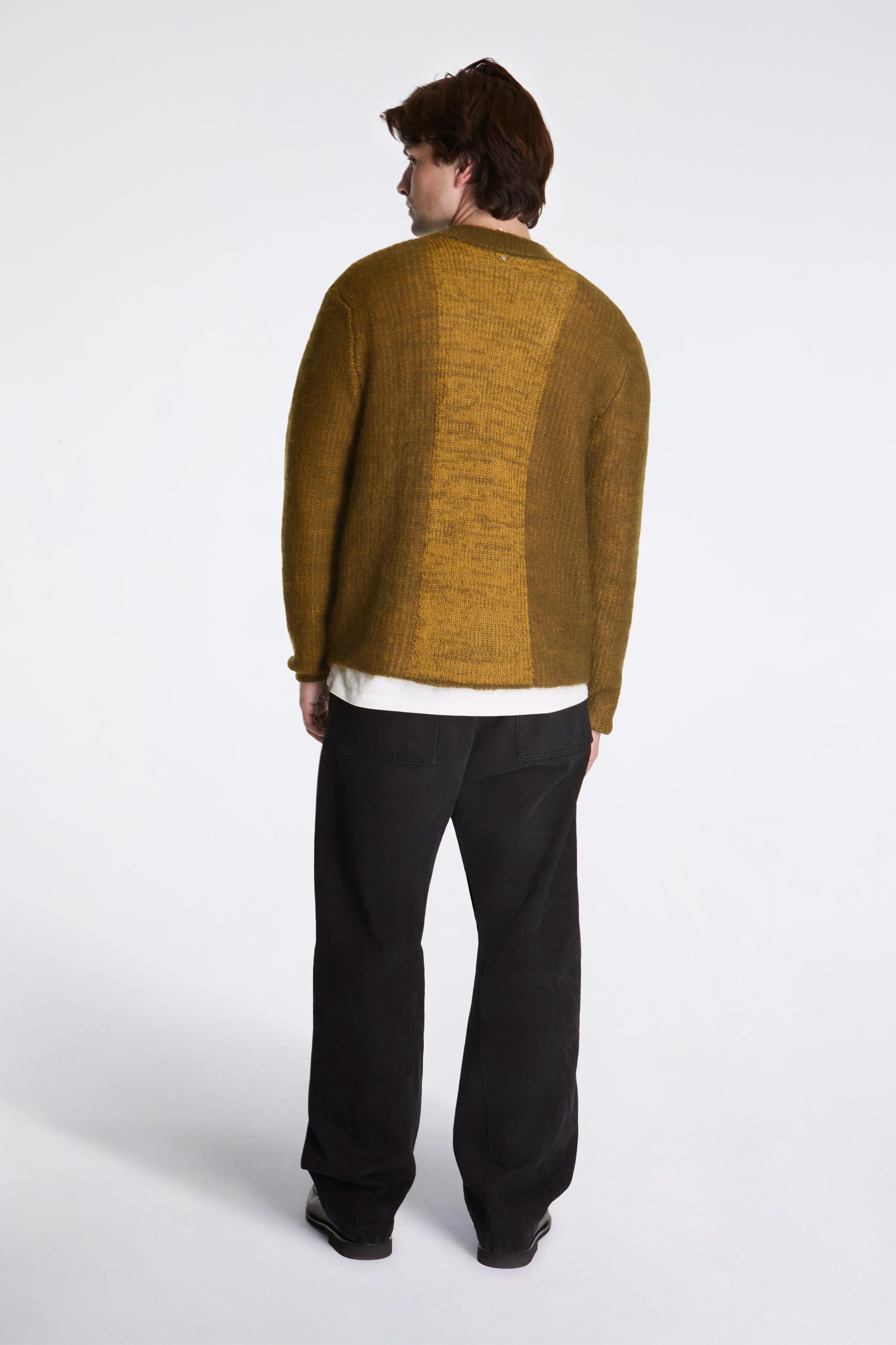 Tubolar Knit Crewneck Khaki/Yellow - Image 5