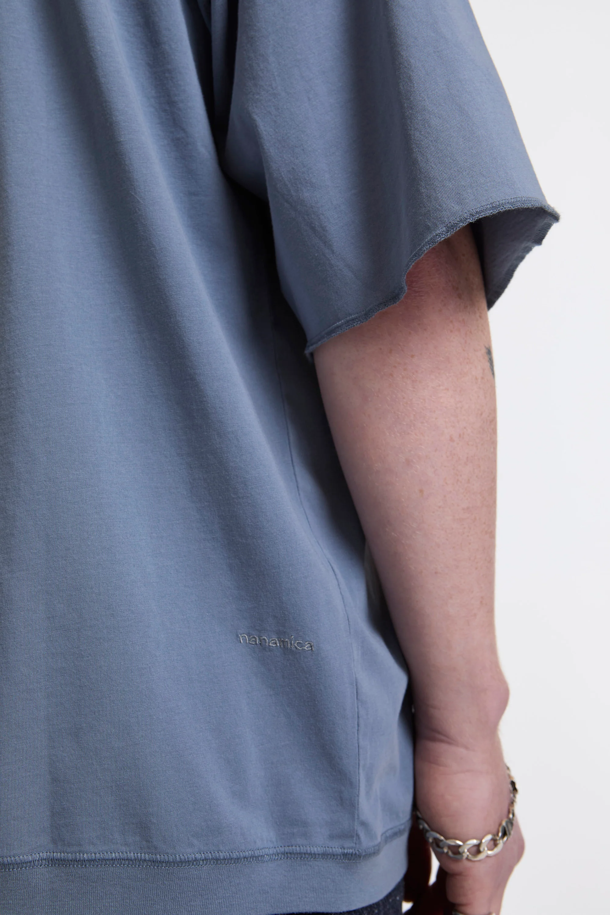 OOAL Pocket Tee Blue Gray - Image 5