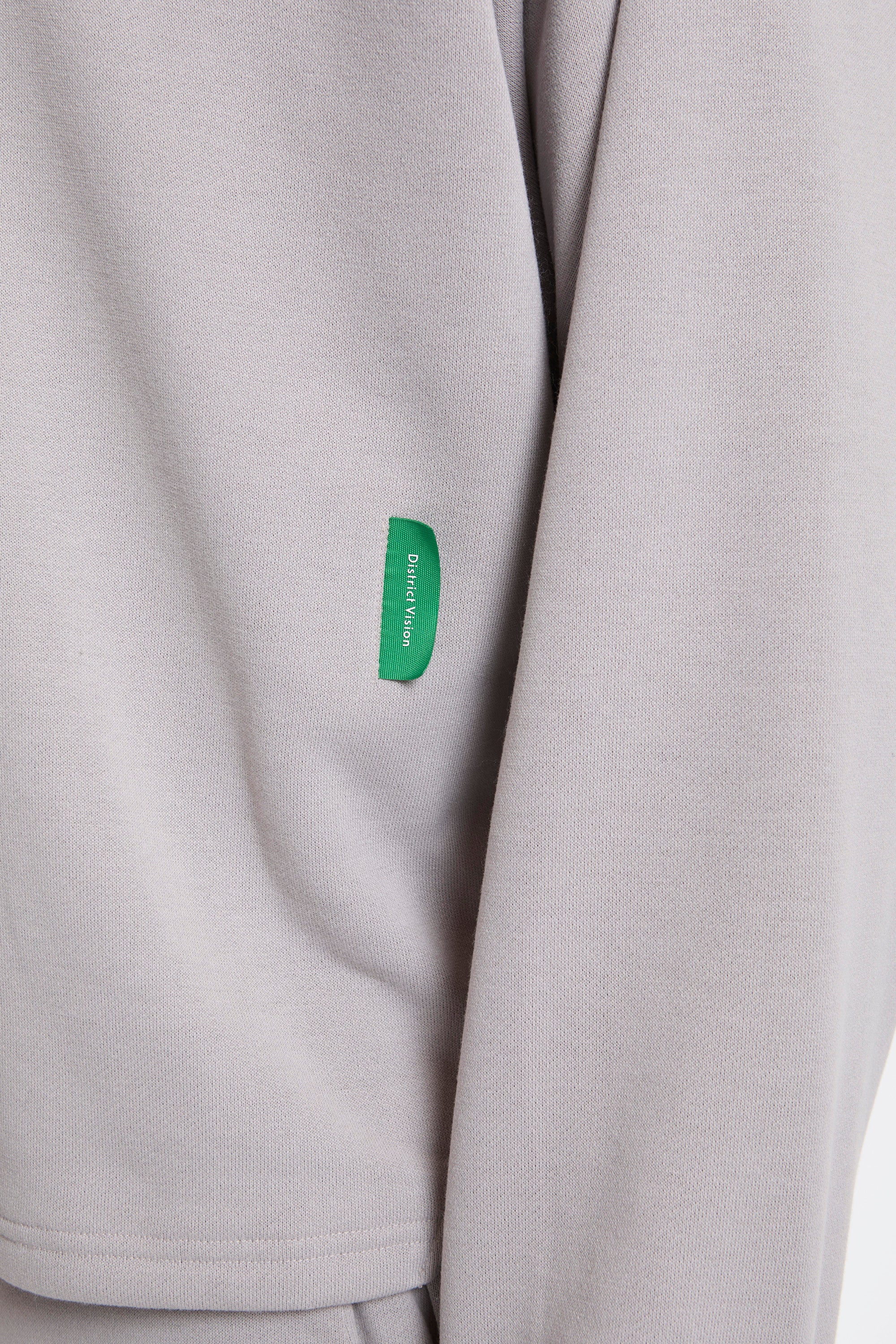 Open Neck French Terry Hoodie Cement - Image 4