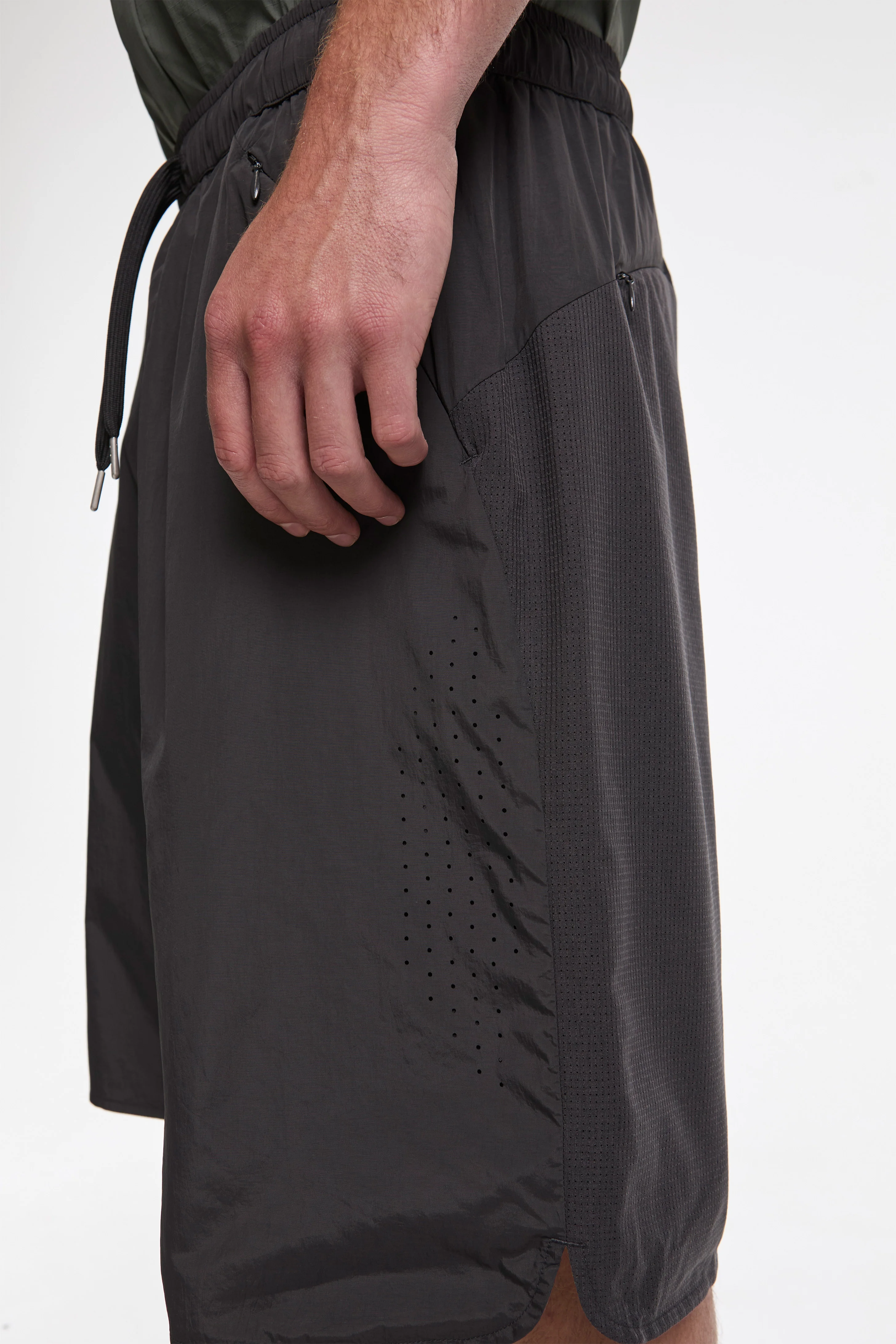 Orbit LT Technical Shorts Charcoal Black - Image 4