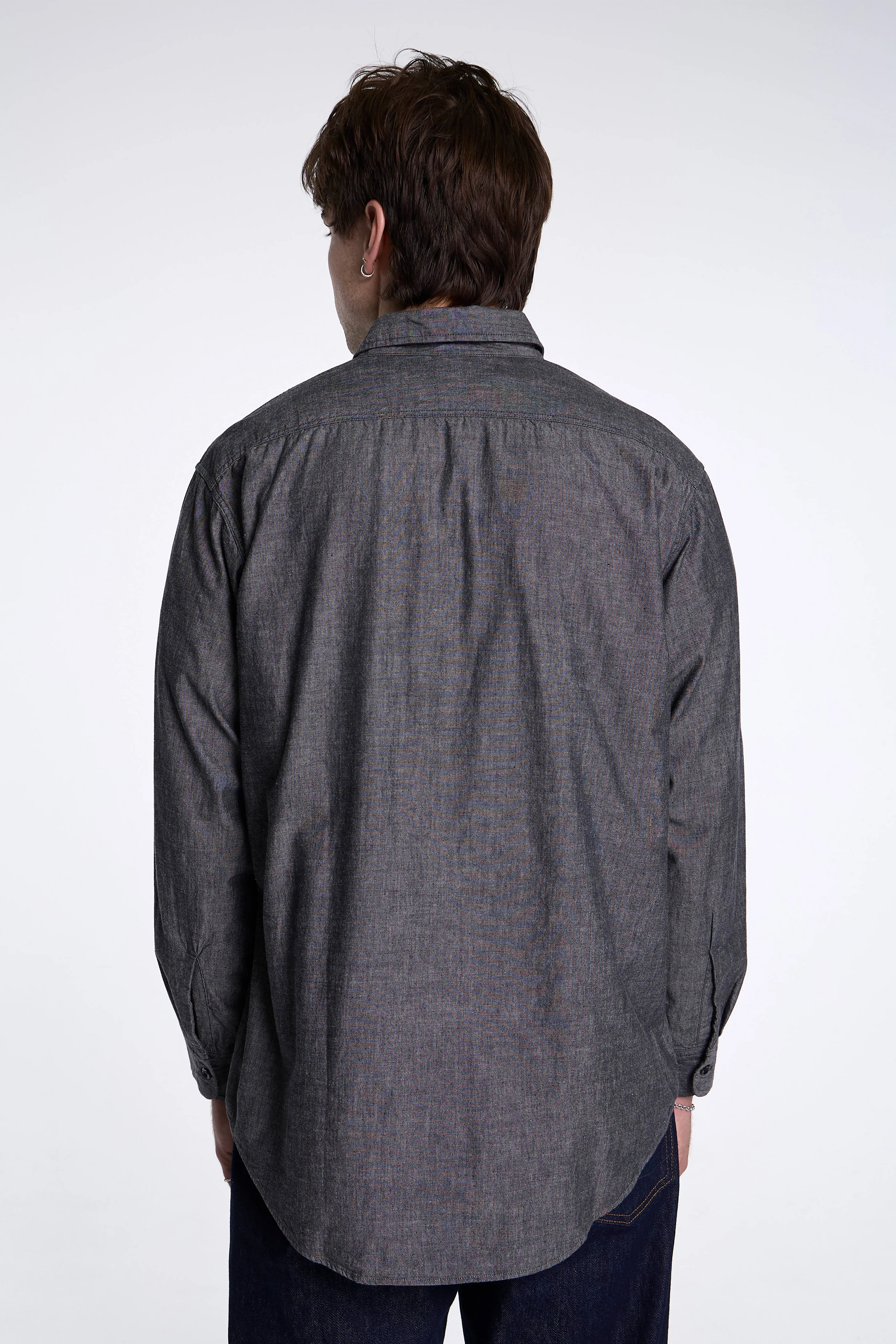 Black Chambray Work Shirt - Image 2