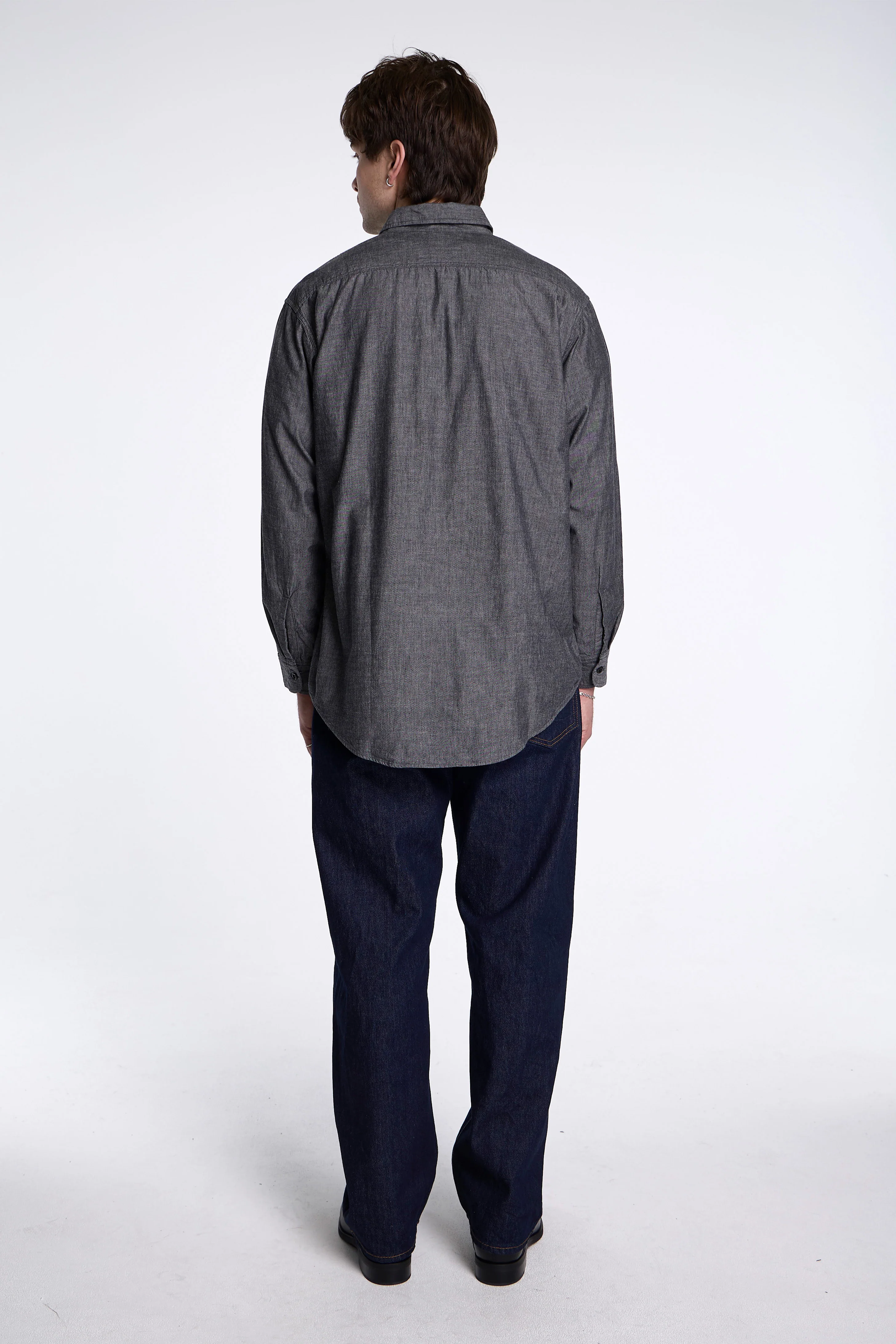 Black Chambray Work Shirt - Image 5