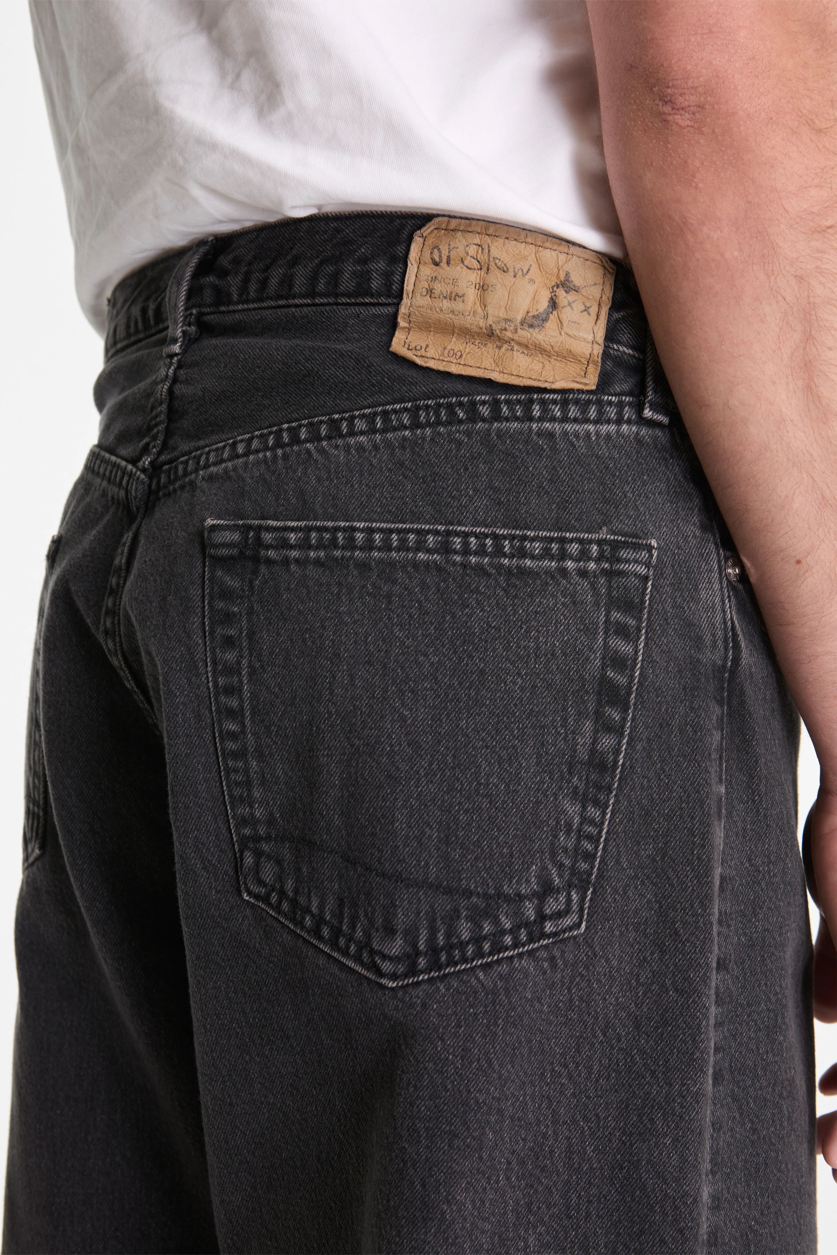Super Dad's Denim Pants Black Denim Stone - Image 4