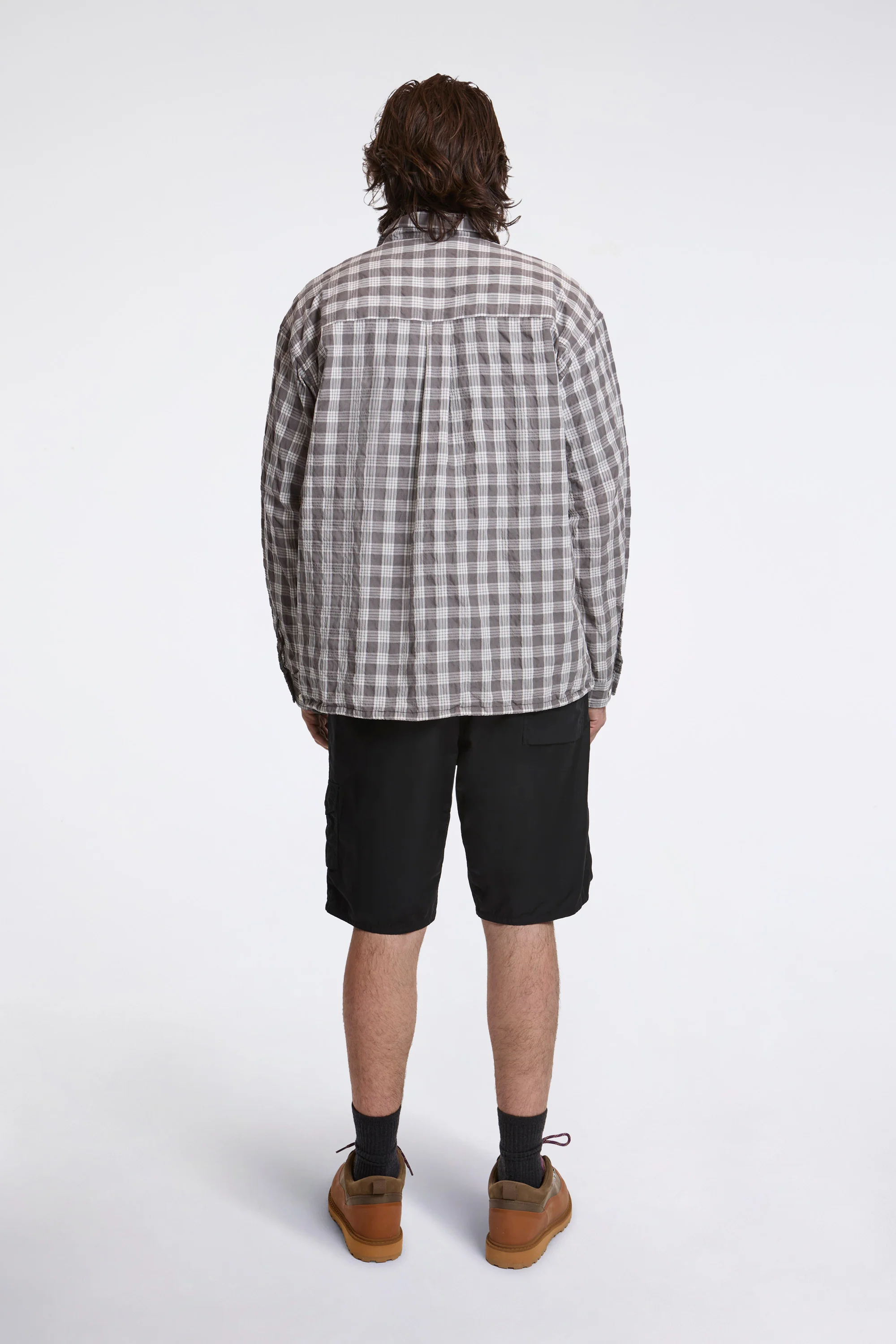 Palaka Check Shirt Gray - Image 6