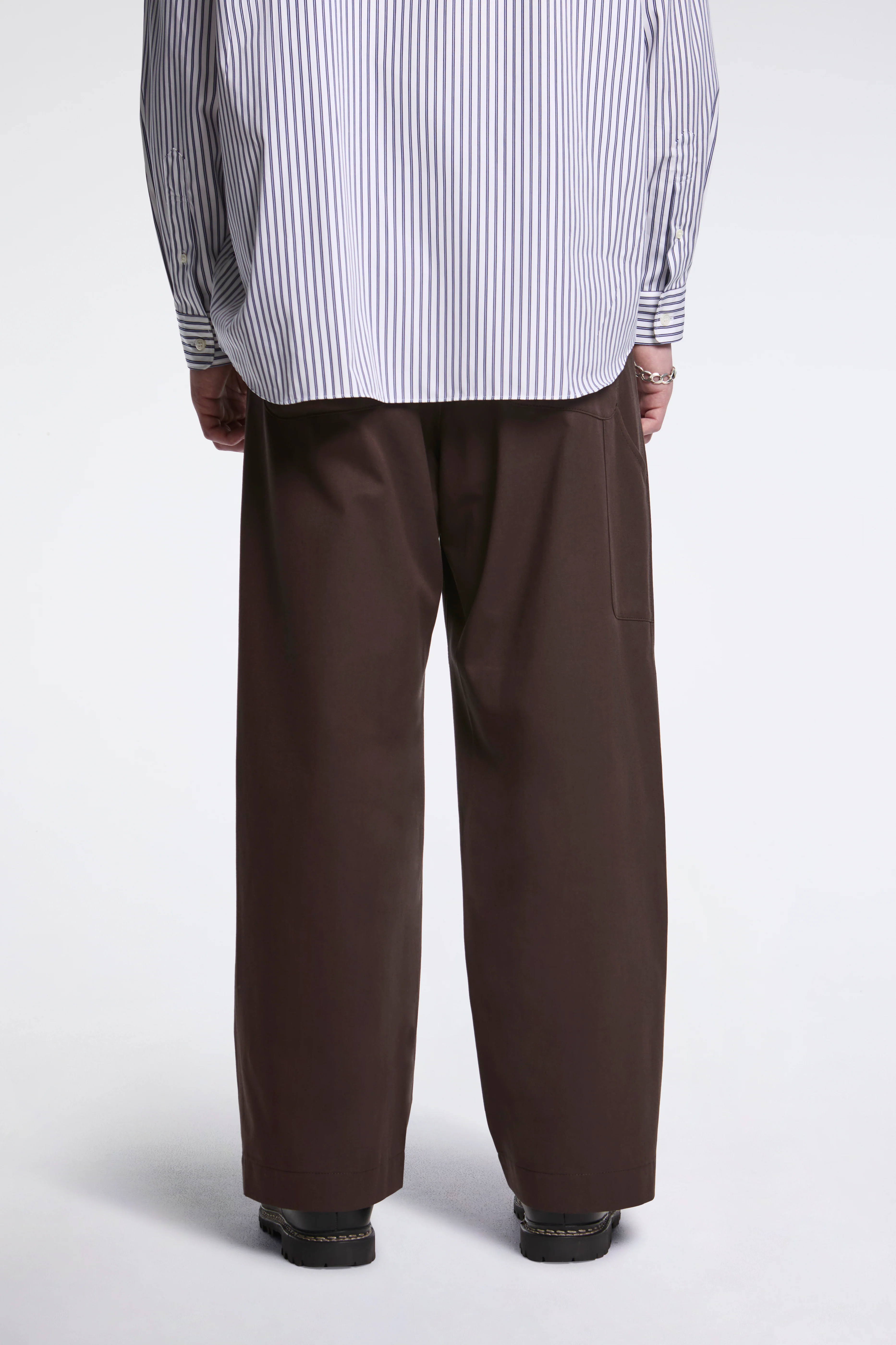Panelled Trouser Brown - Image 4