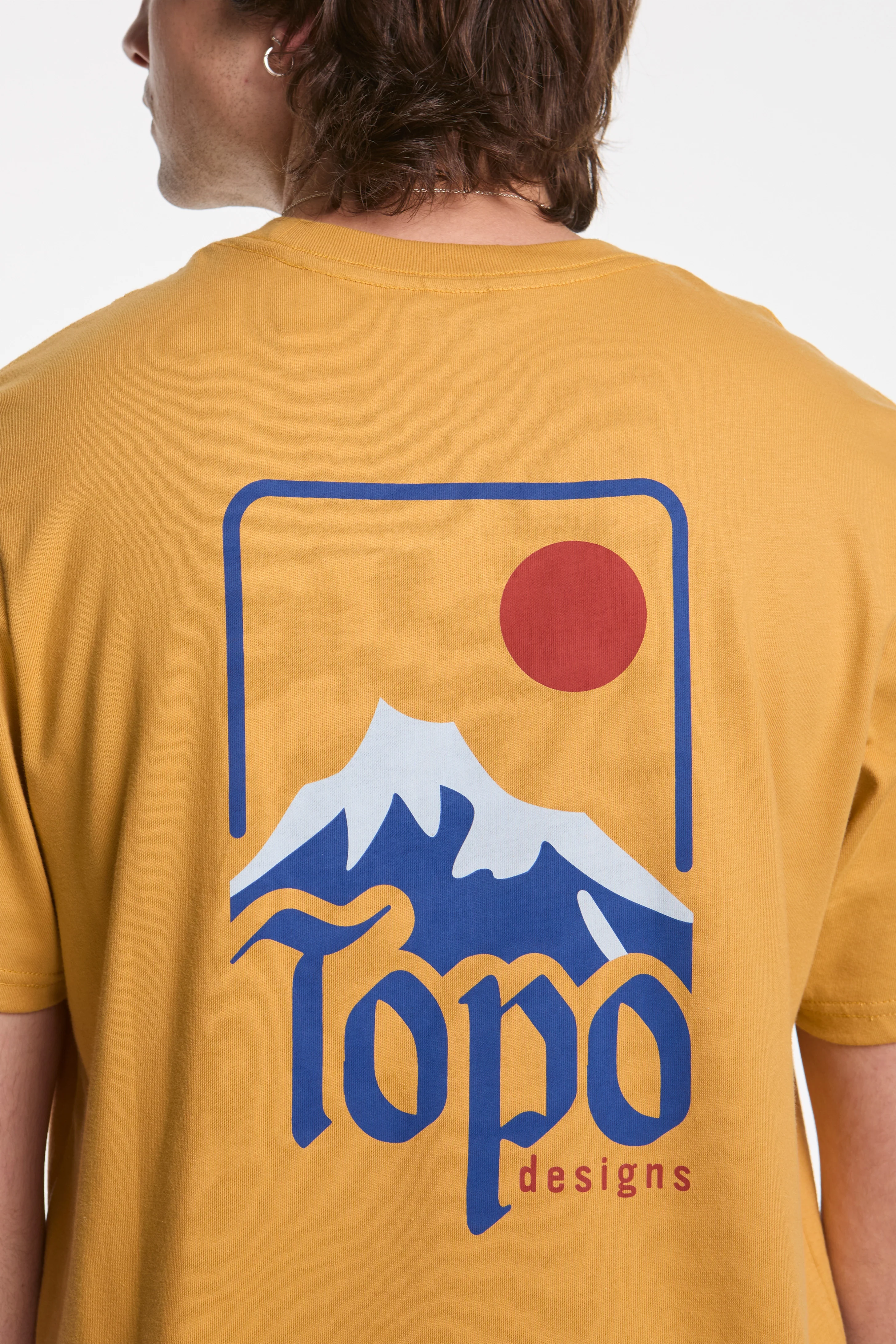 Peak Tee Mens Goldenrod - Image 3