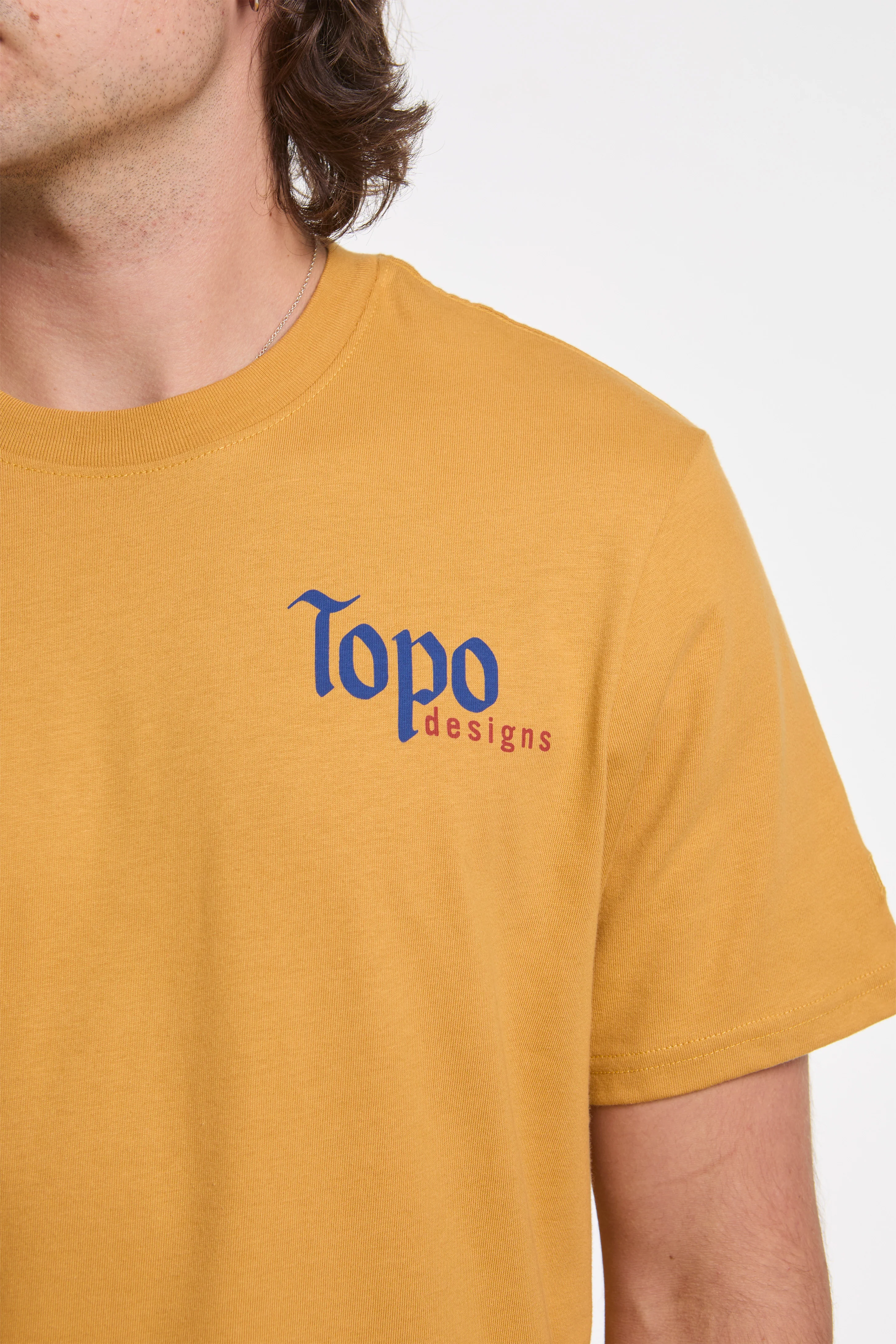 Peak Tee Mens Goldenrod - Image 4