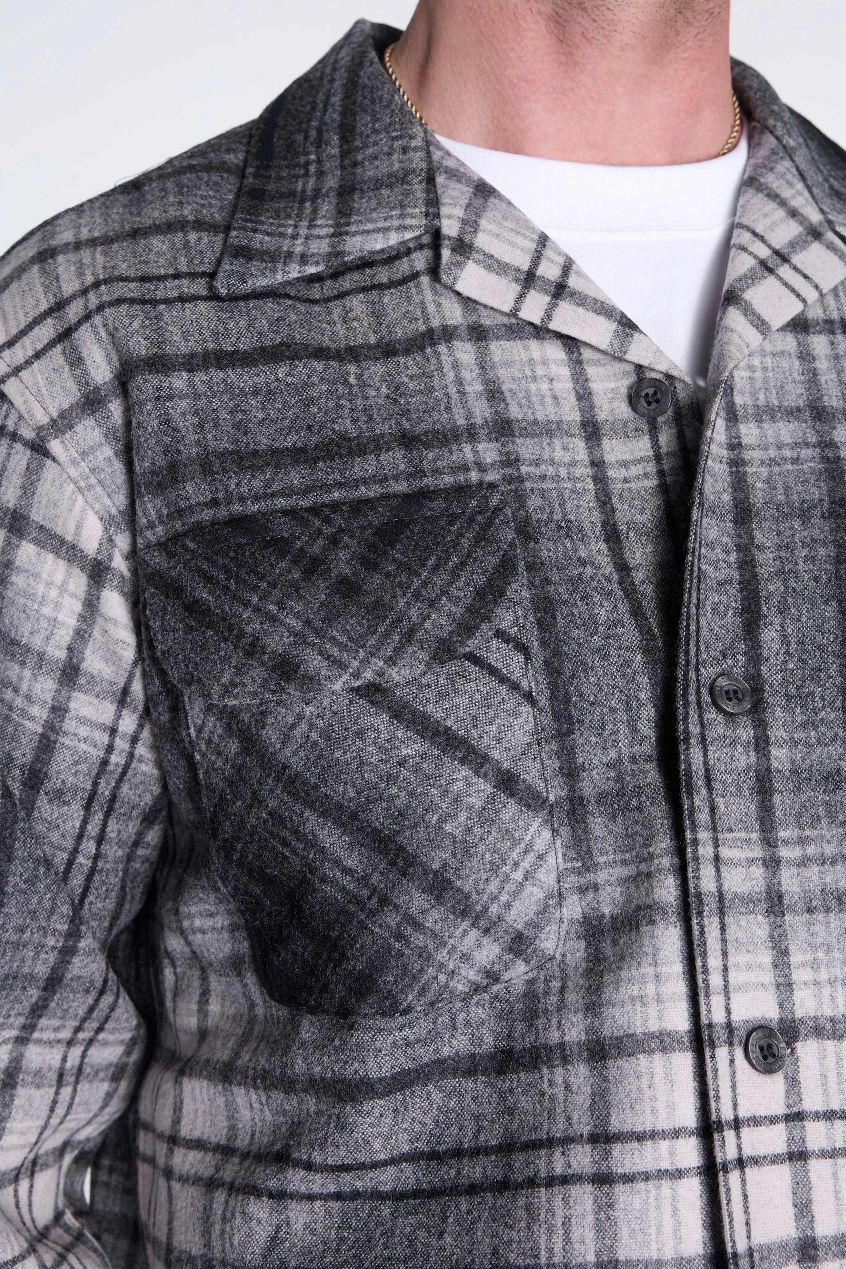 Board Shirt Black/White Ombre - Image 3