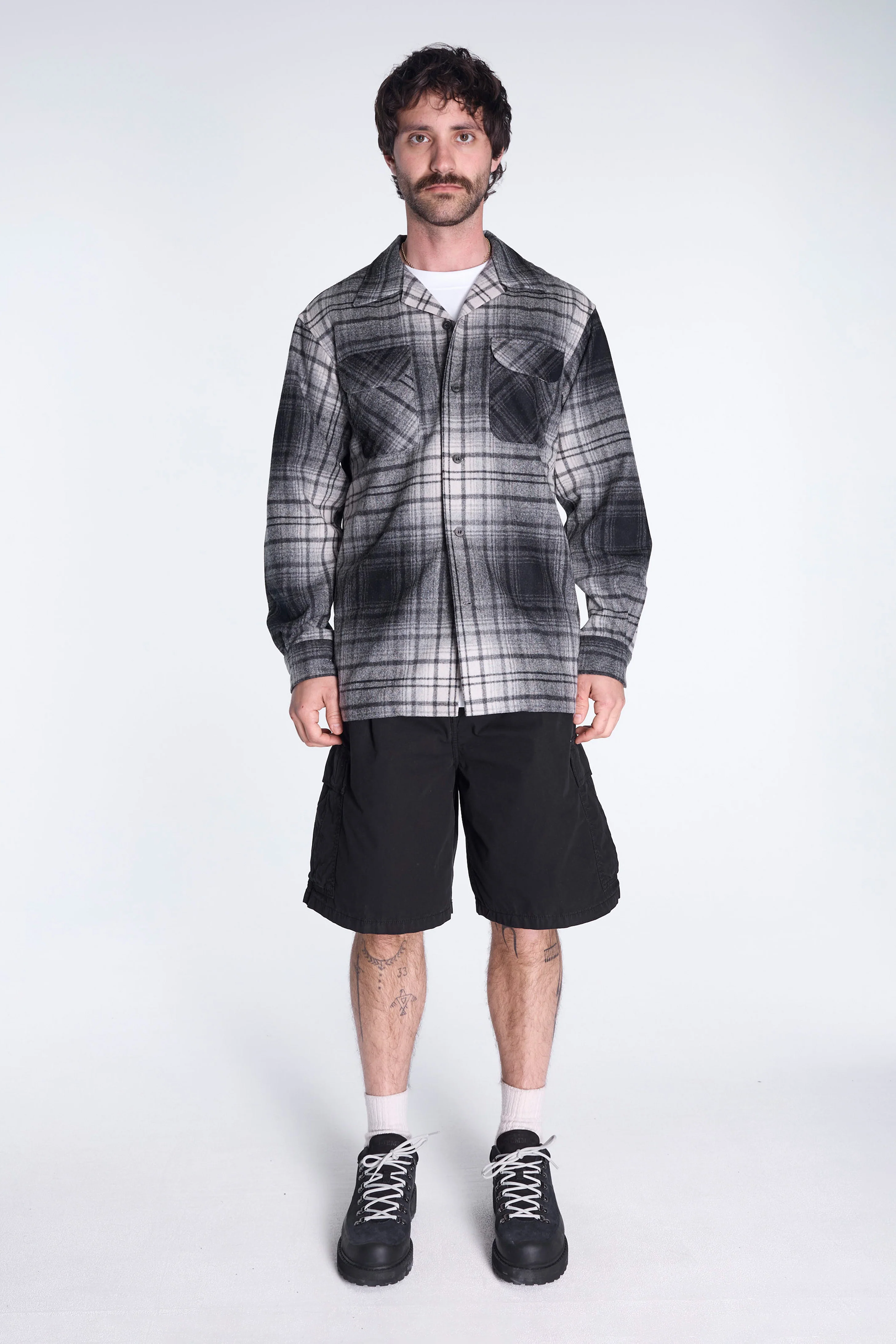 Board Shirt Black/White Ombre - Image 4