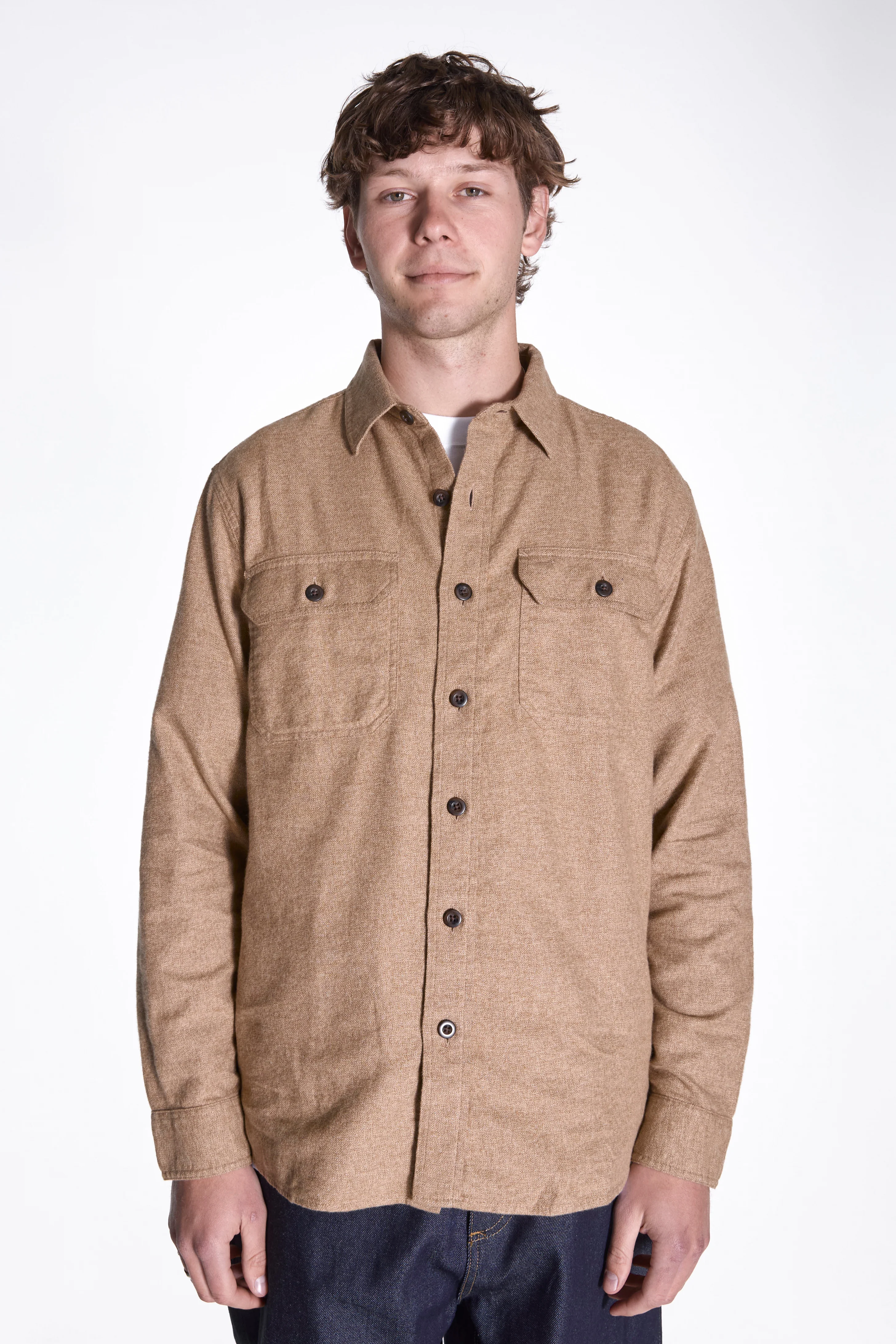 Burnside Shirt Camel Heather - Image 2