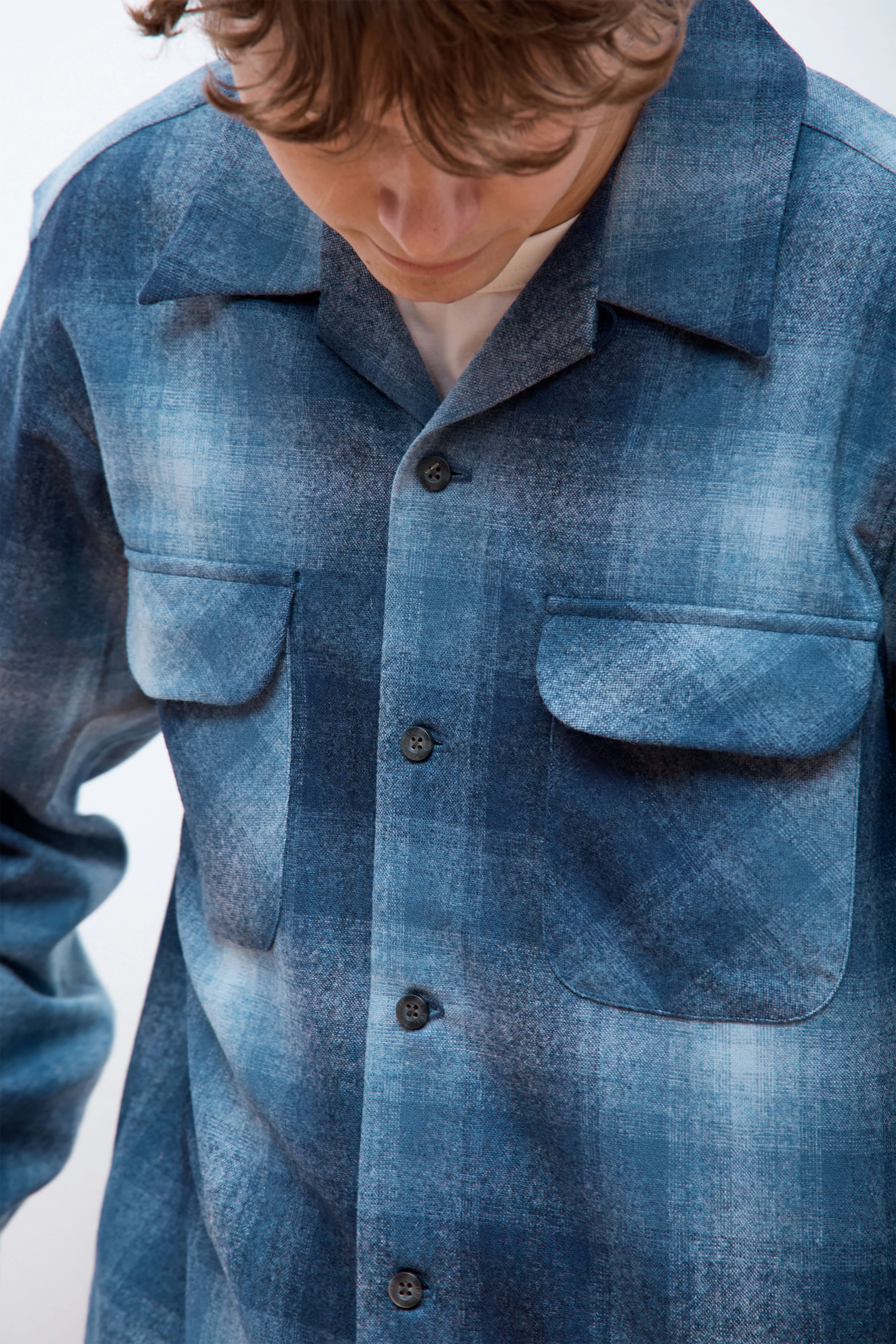 Original Board Shirt Navy Mix Ombre - Image 5