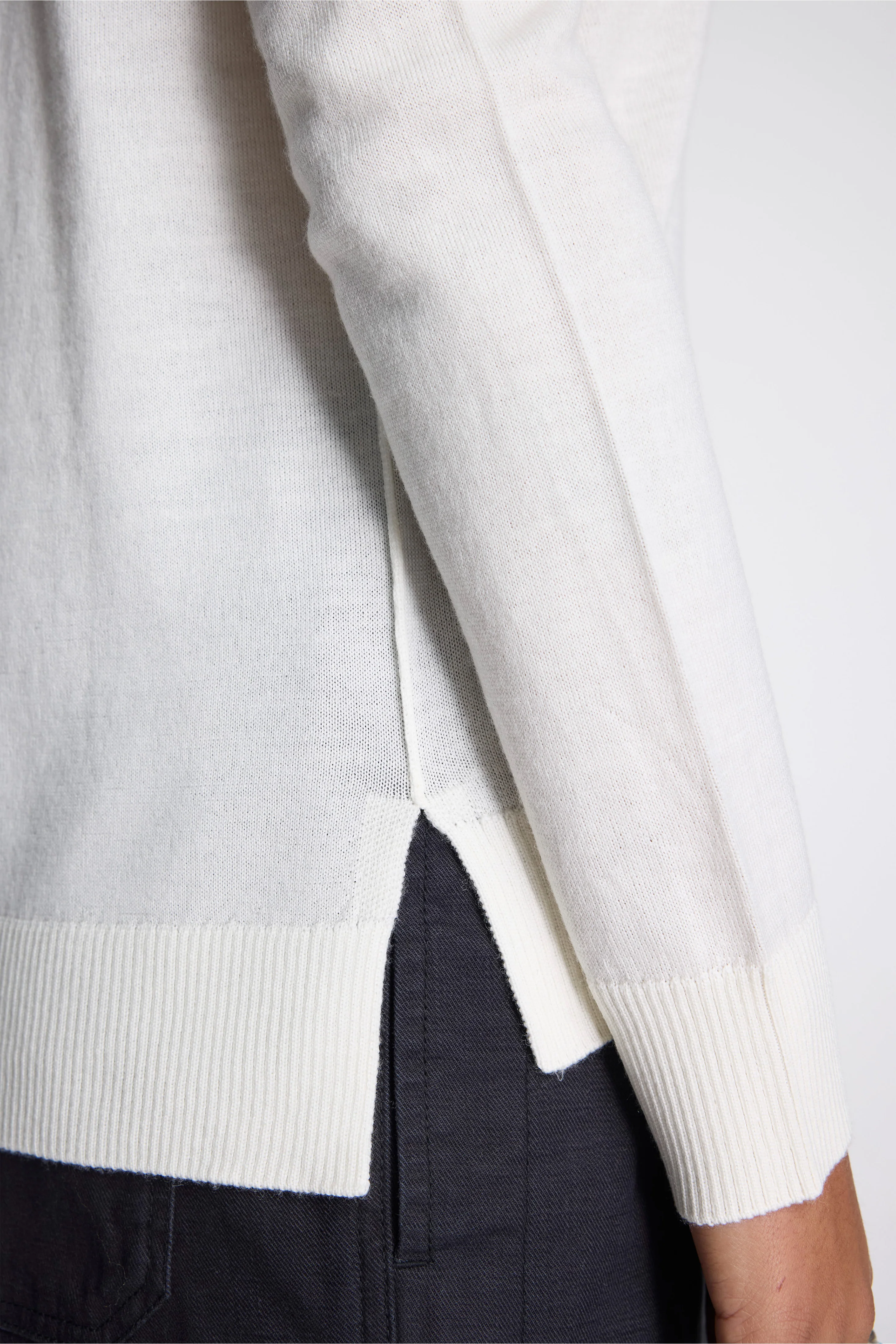 Raglan Merino Turtleneck Ivory - Image 2
