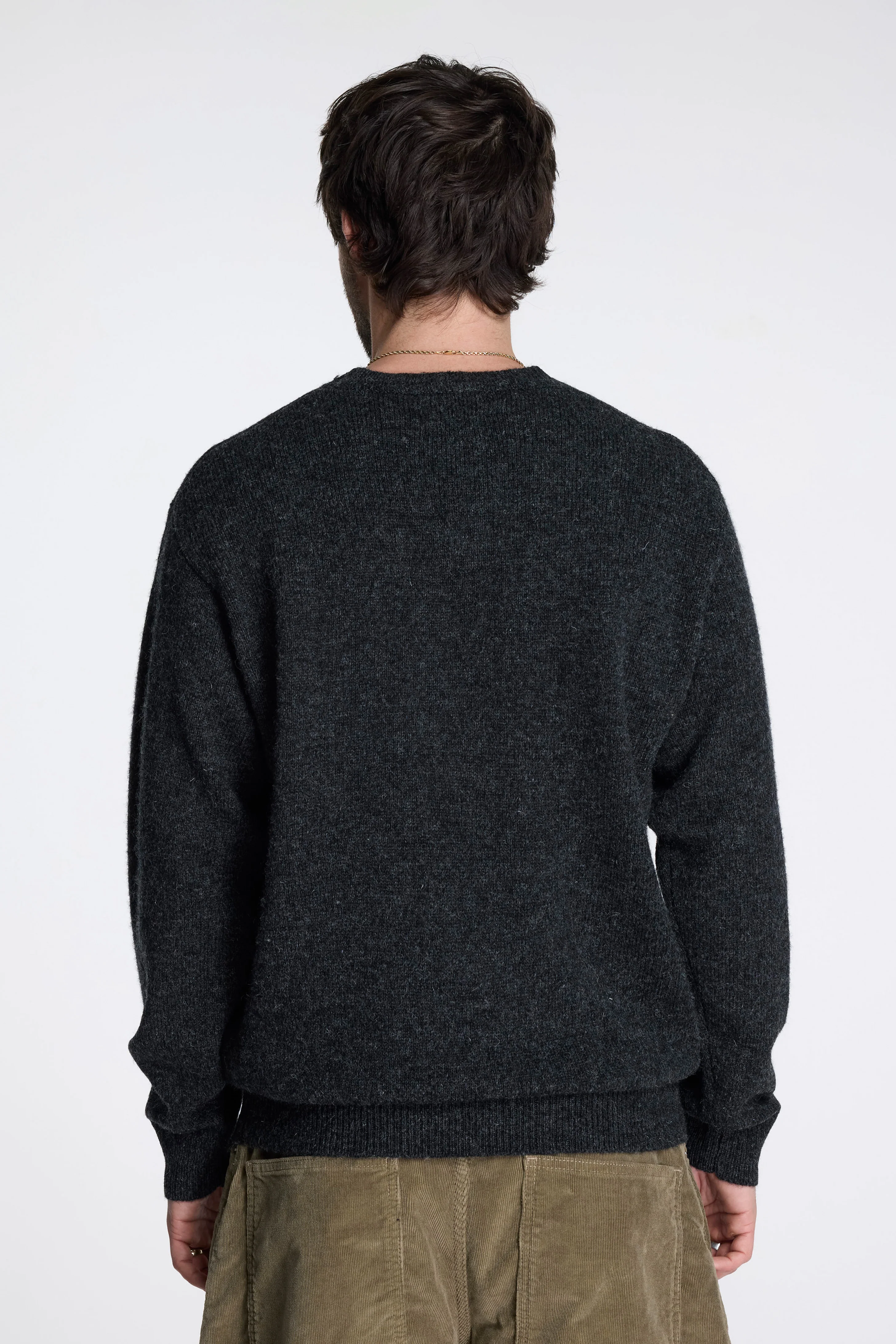 Shetland Wool Crew Black Heather - Image 3