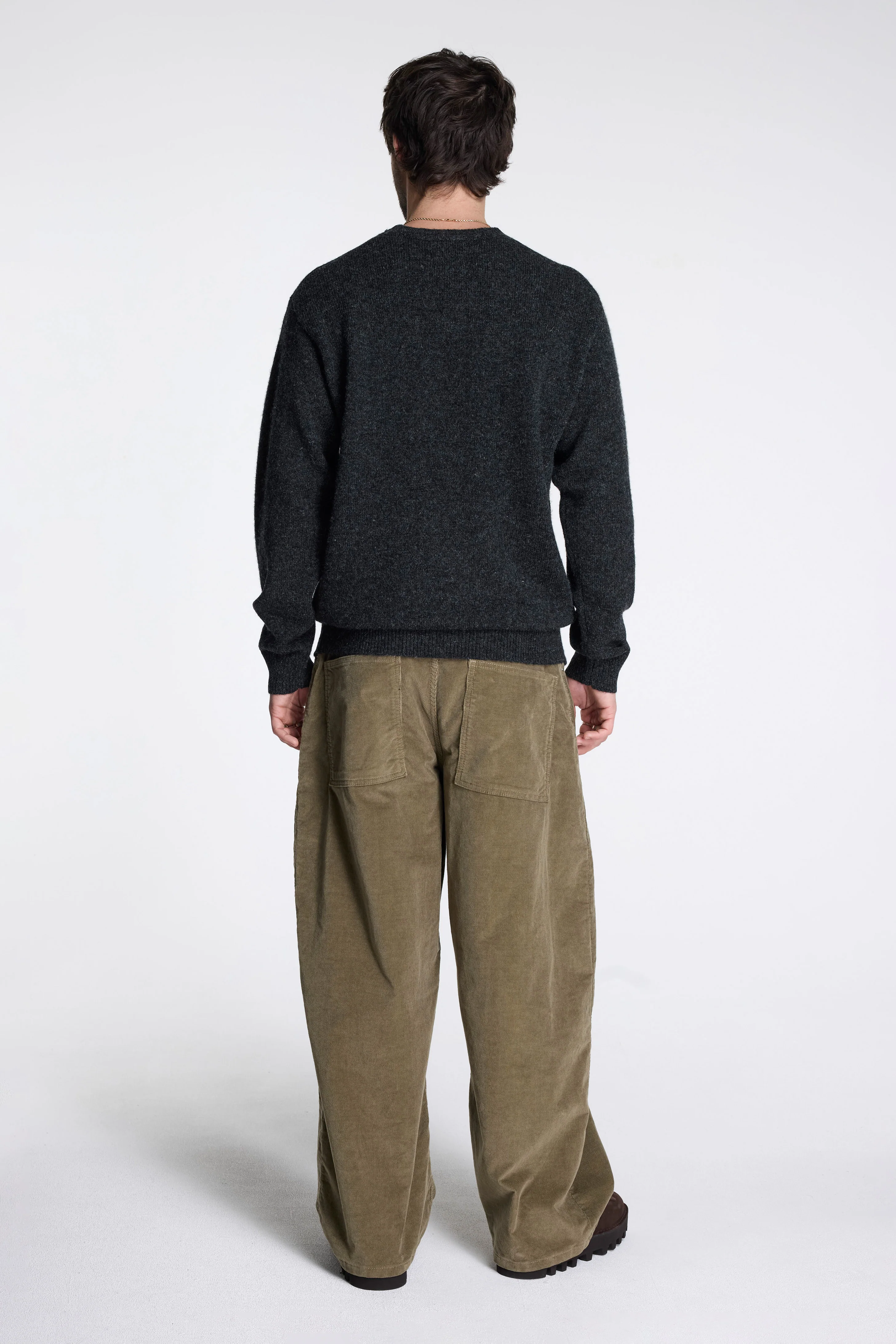 Shetland Wool Crew Black Heather - Image 5