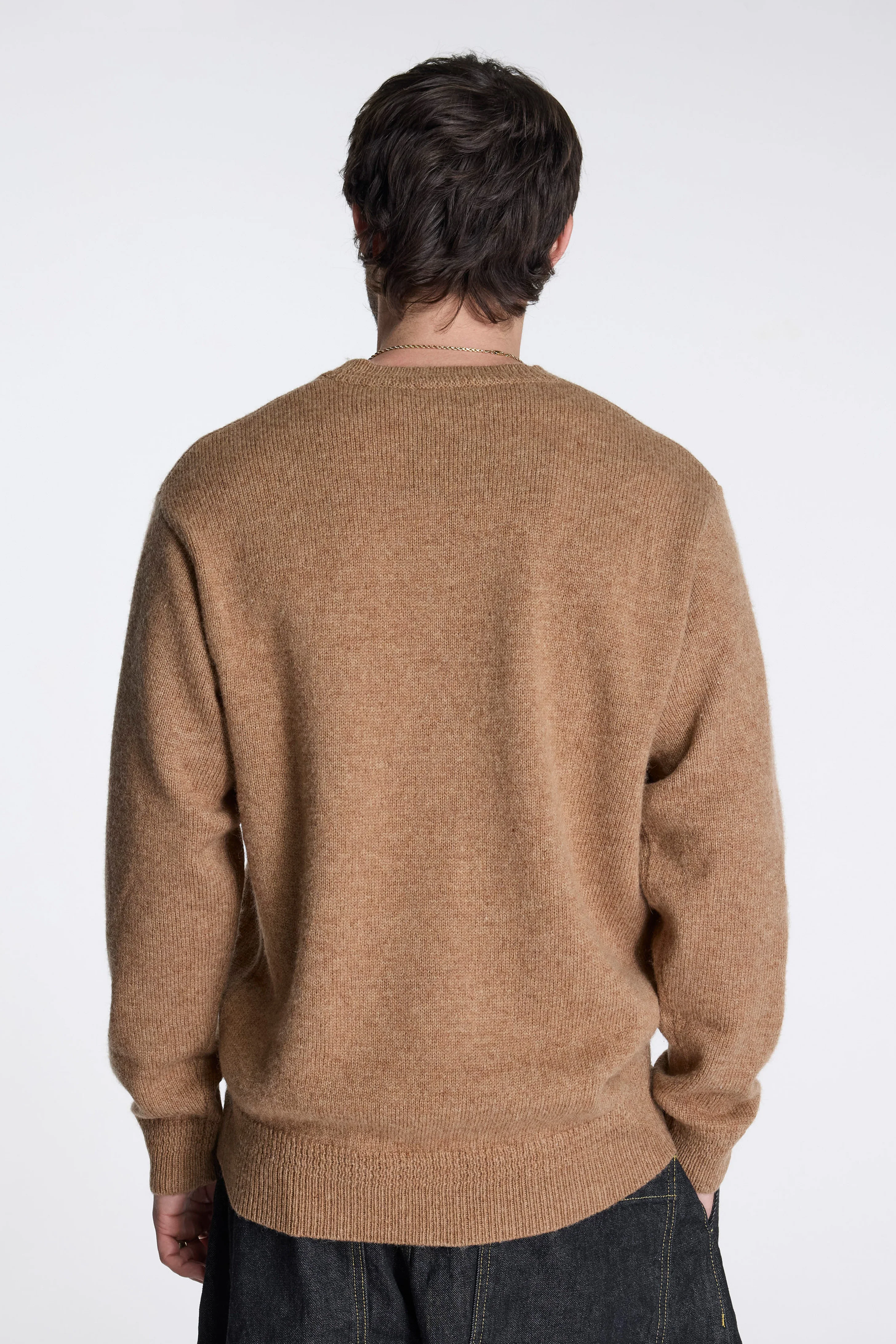 Shetland Wool Crew Tan Mix - Image 3