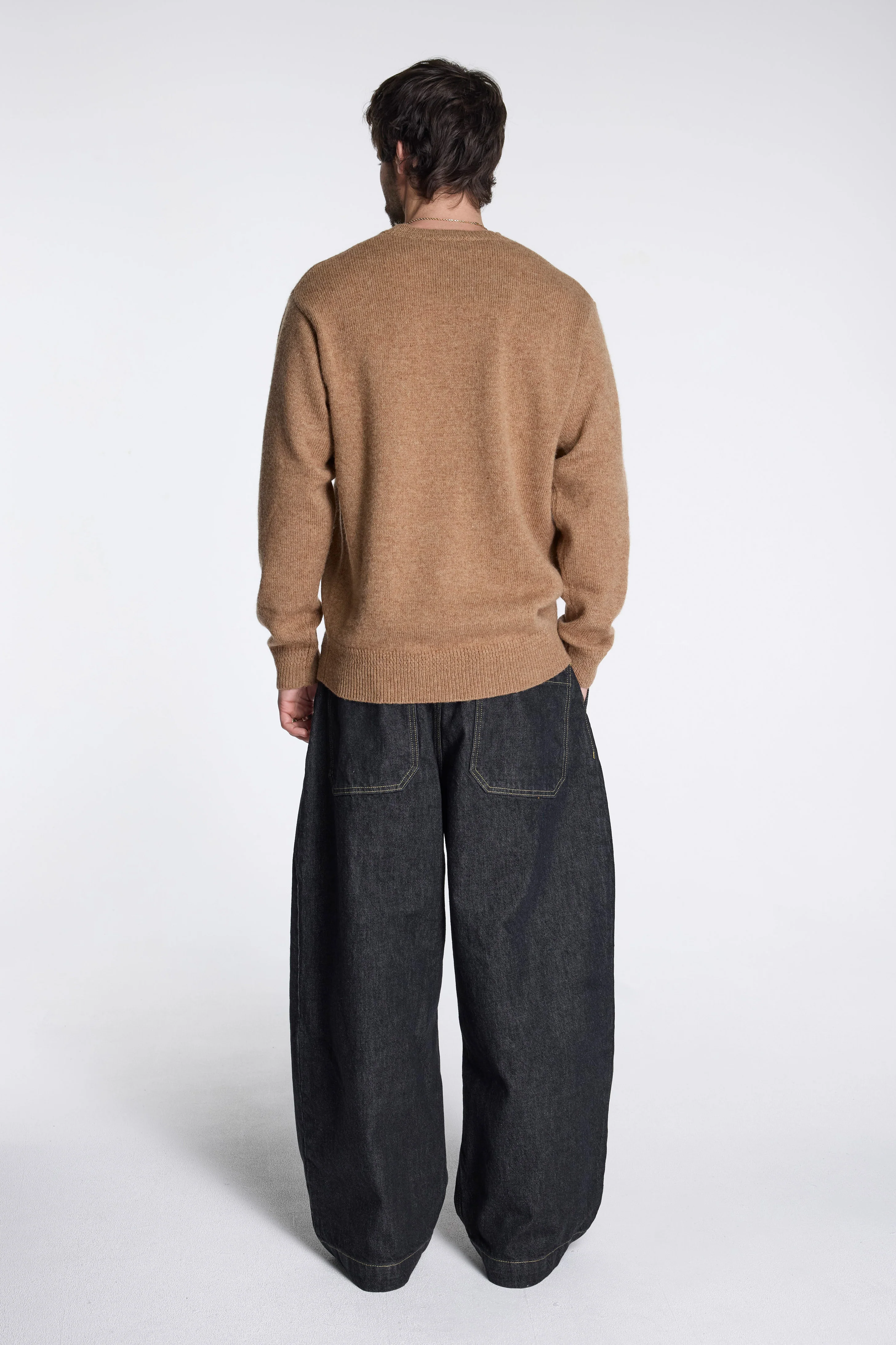 Shetland Wool Crew Tan Mix - Image 6