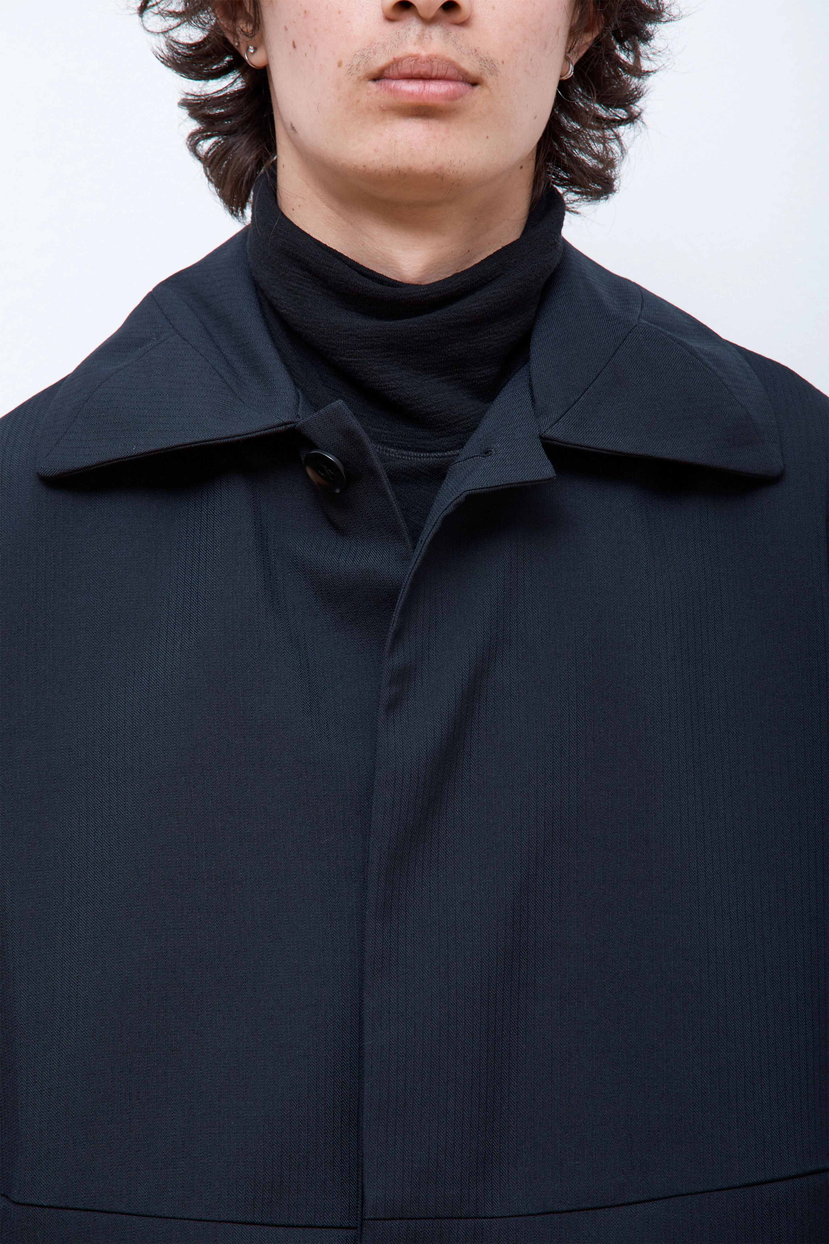Resonance Pleat Coat  Dark Navy - Image 3