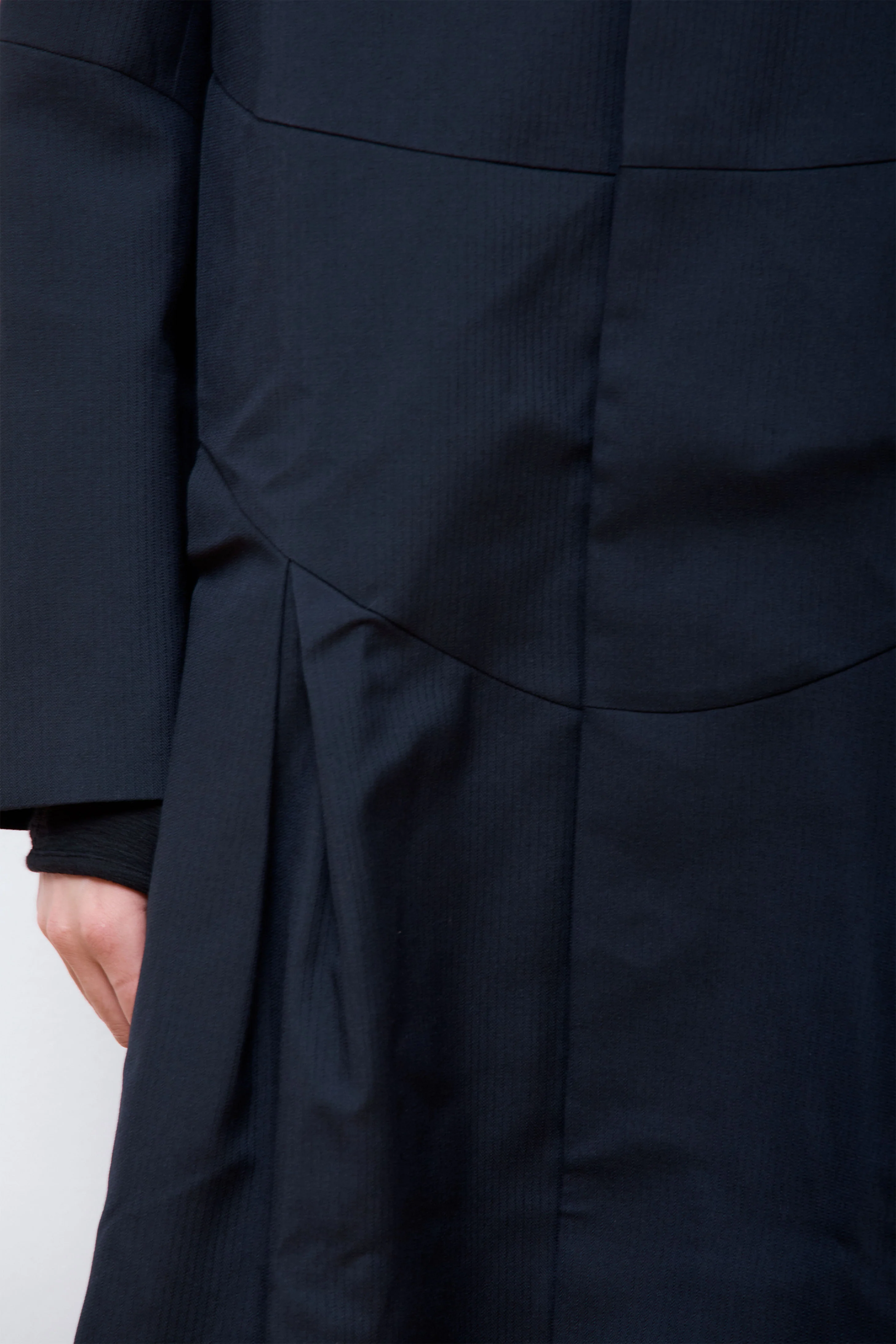 Resonance Pleat Coat  Dark Navy - Image 6