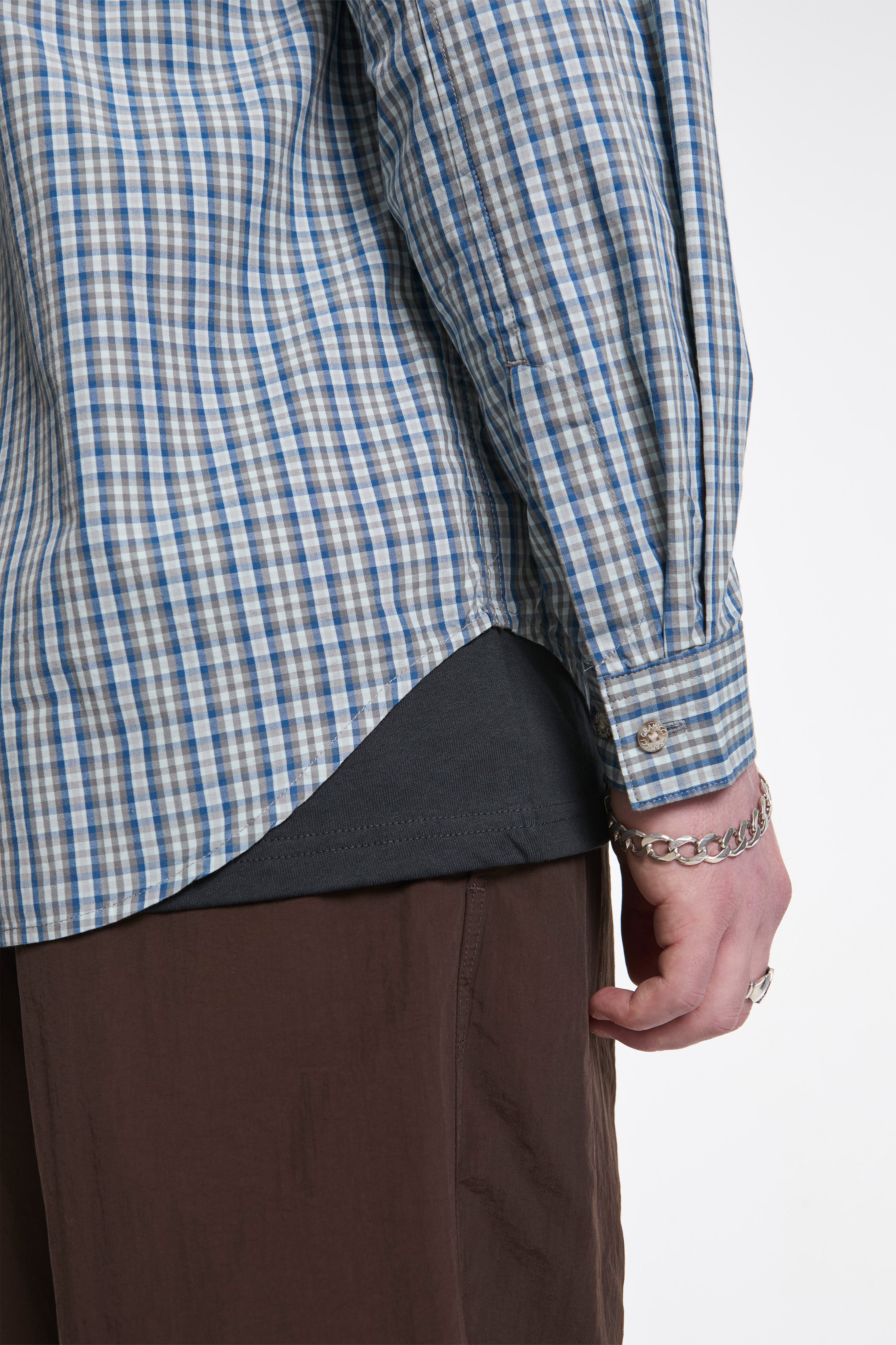 Poplin Millwood Shirt Blue - Image 4