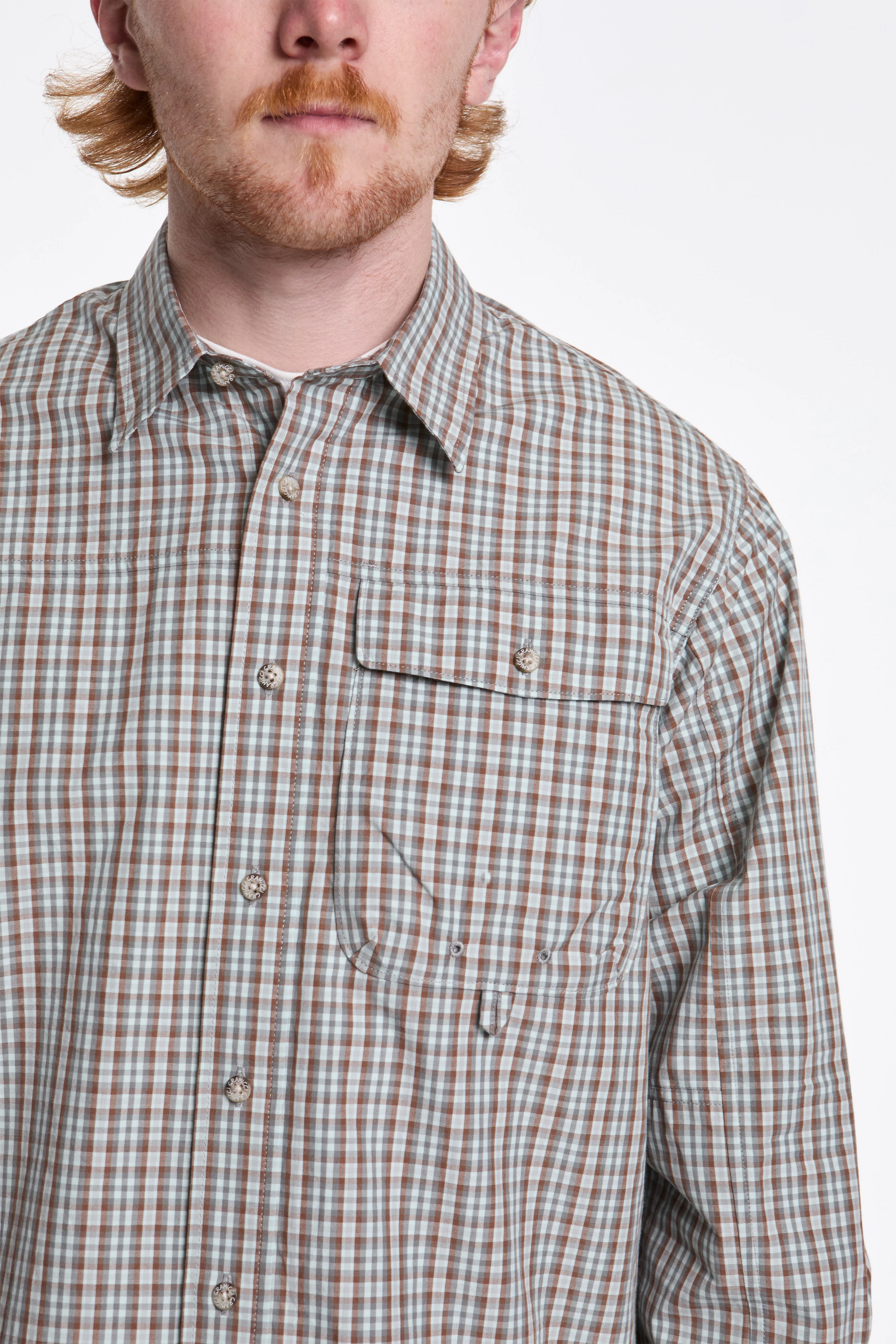 Poplin Millwood Shirt Brown - Image 3
