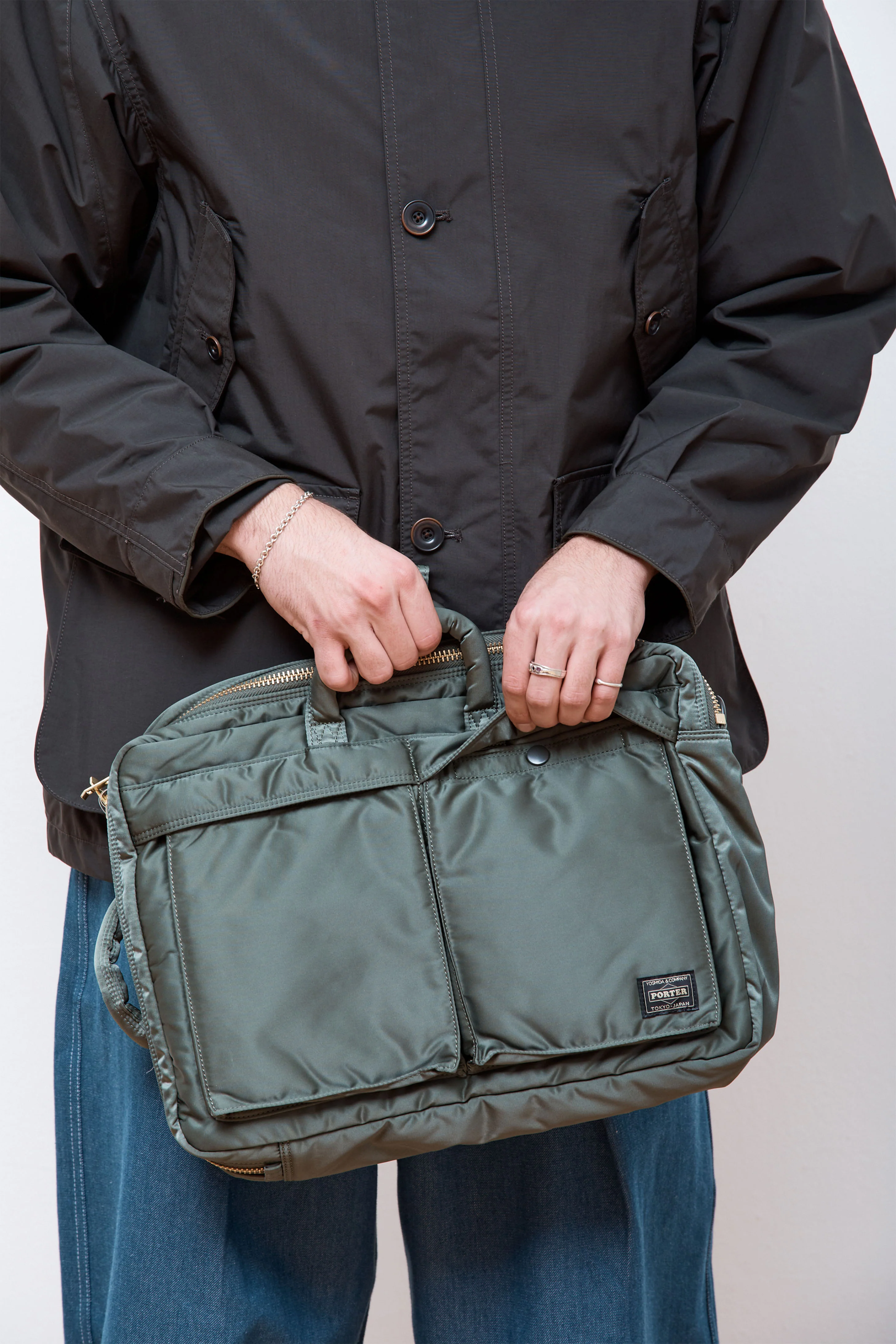 New Tanker 3Way Document Bag Sage Green - Image 13