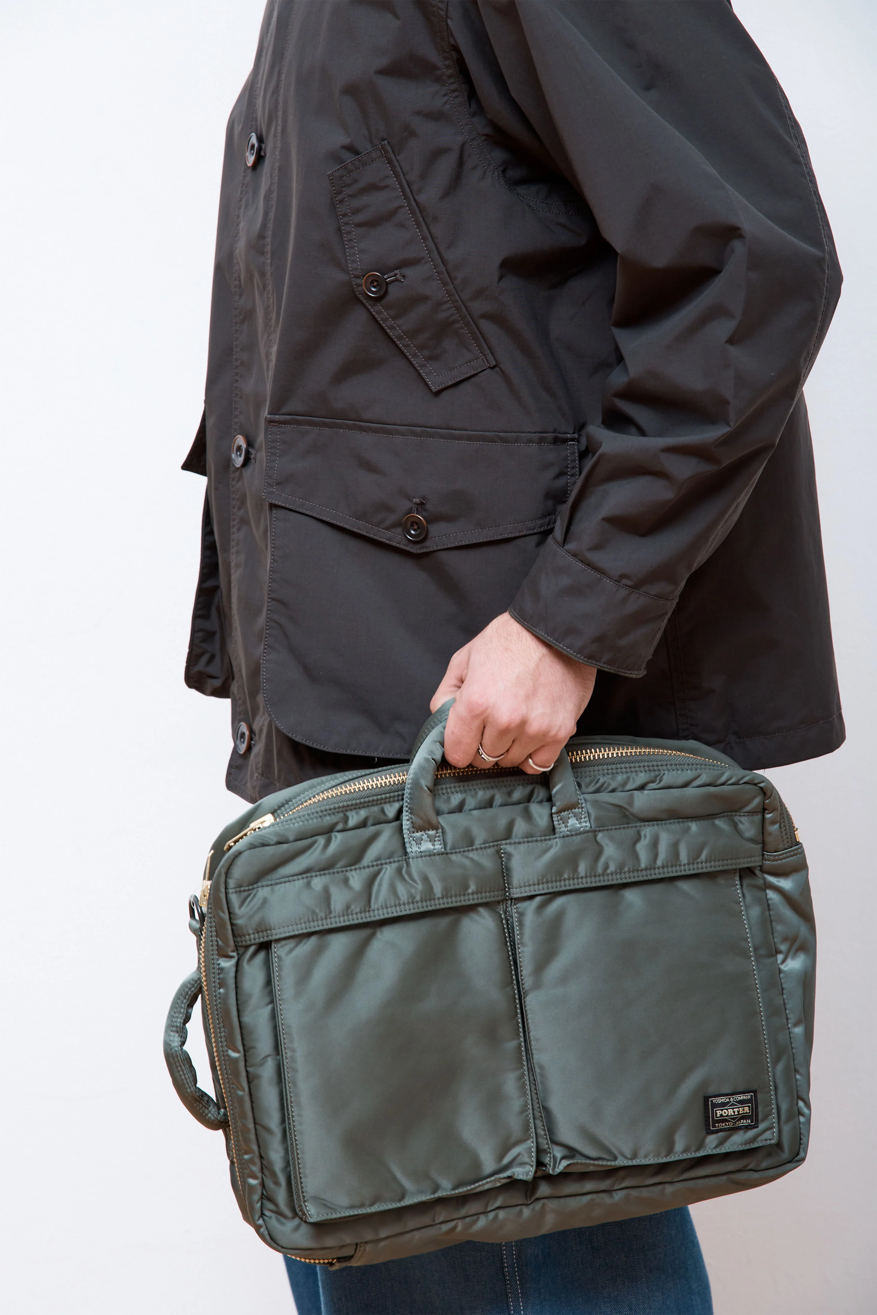 New Tanker 3Way Document Bag Sage Green - Image 3