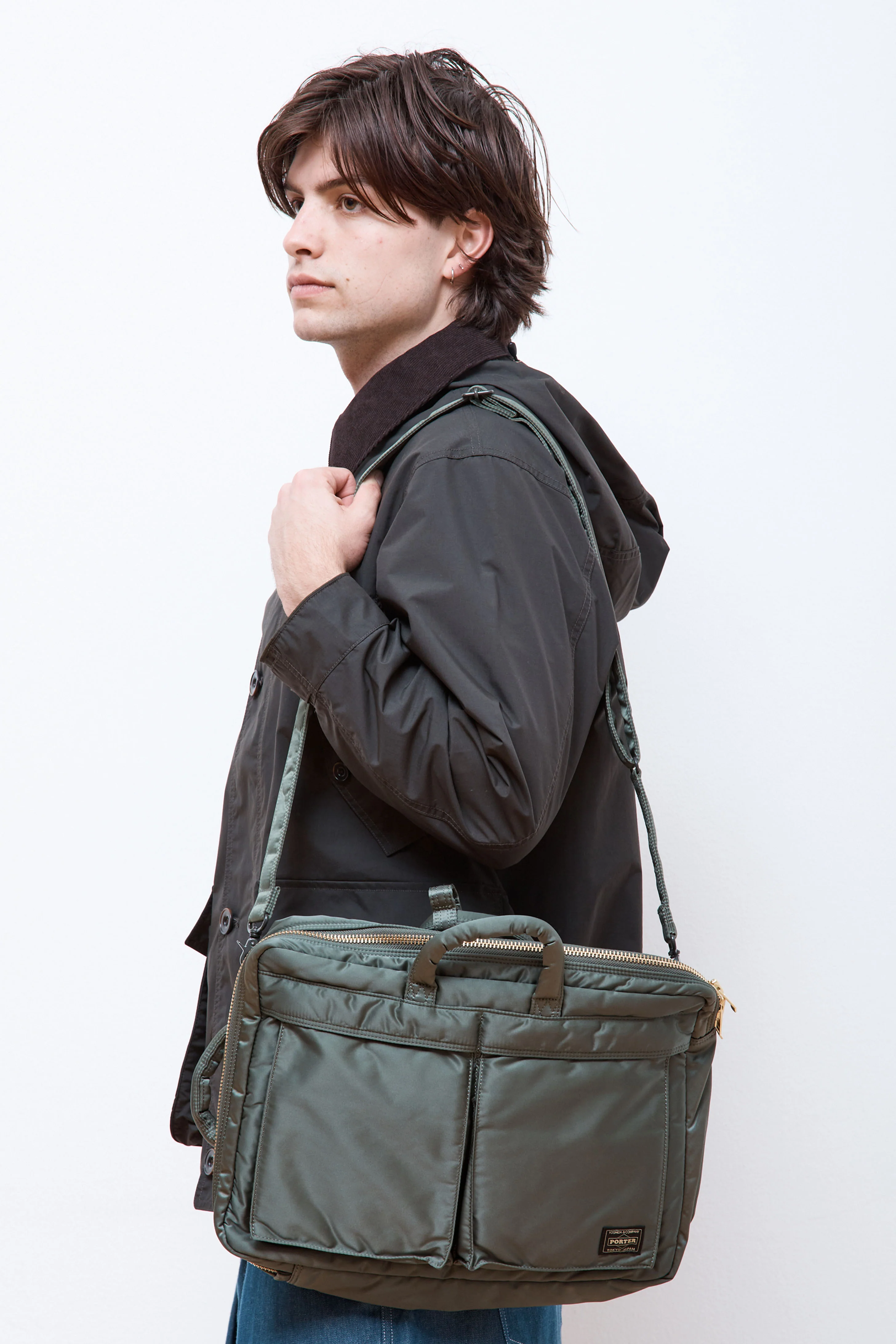 New Tanker 3Way Document Bag Sage Green - Image 9