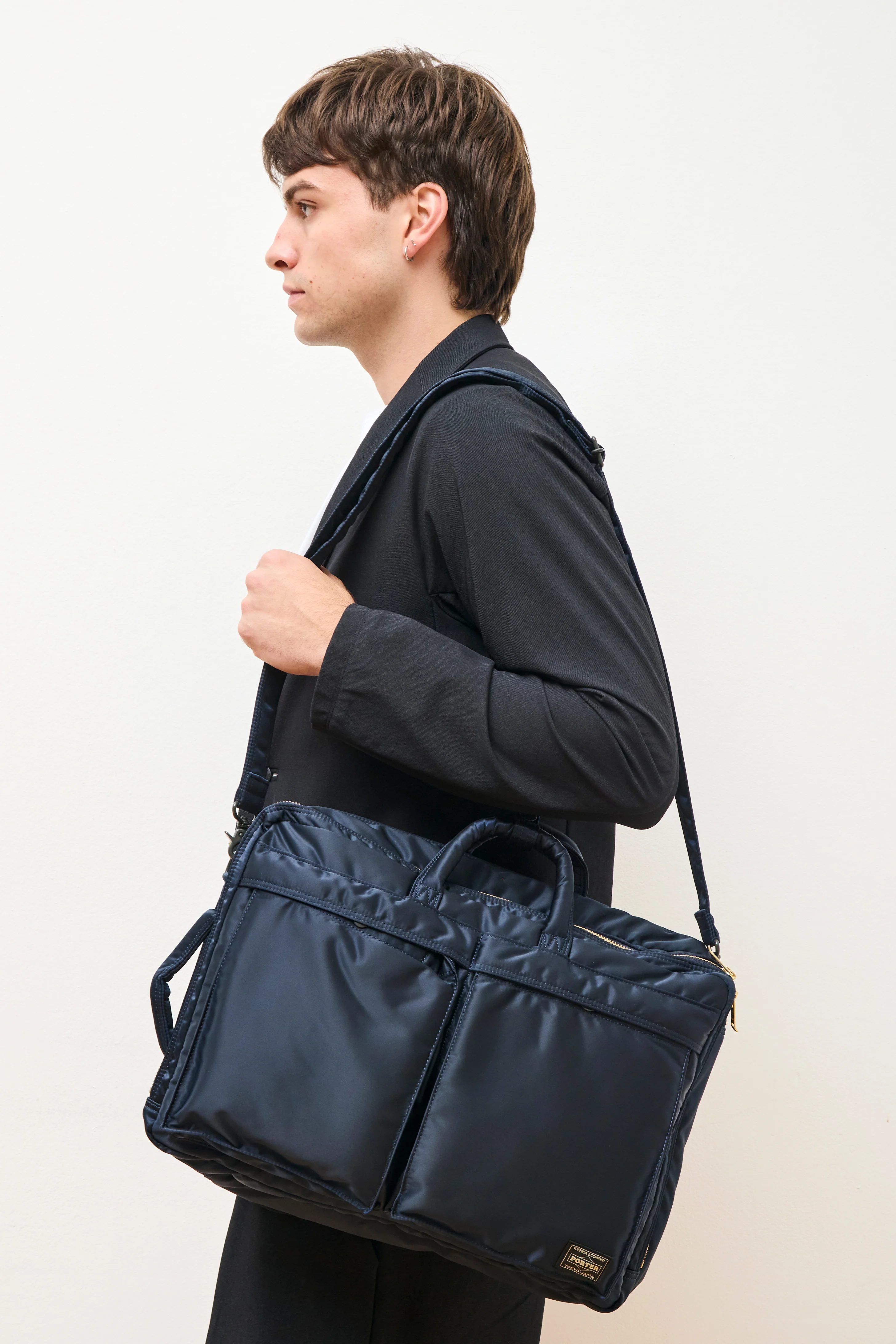 Tanker 3Way Document Bag (W-Zip) Navy - Image 2