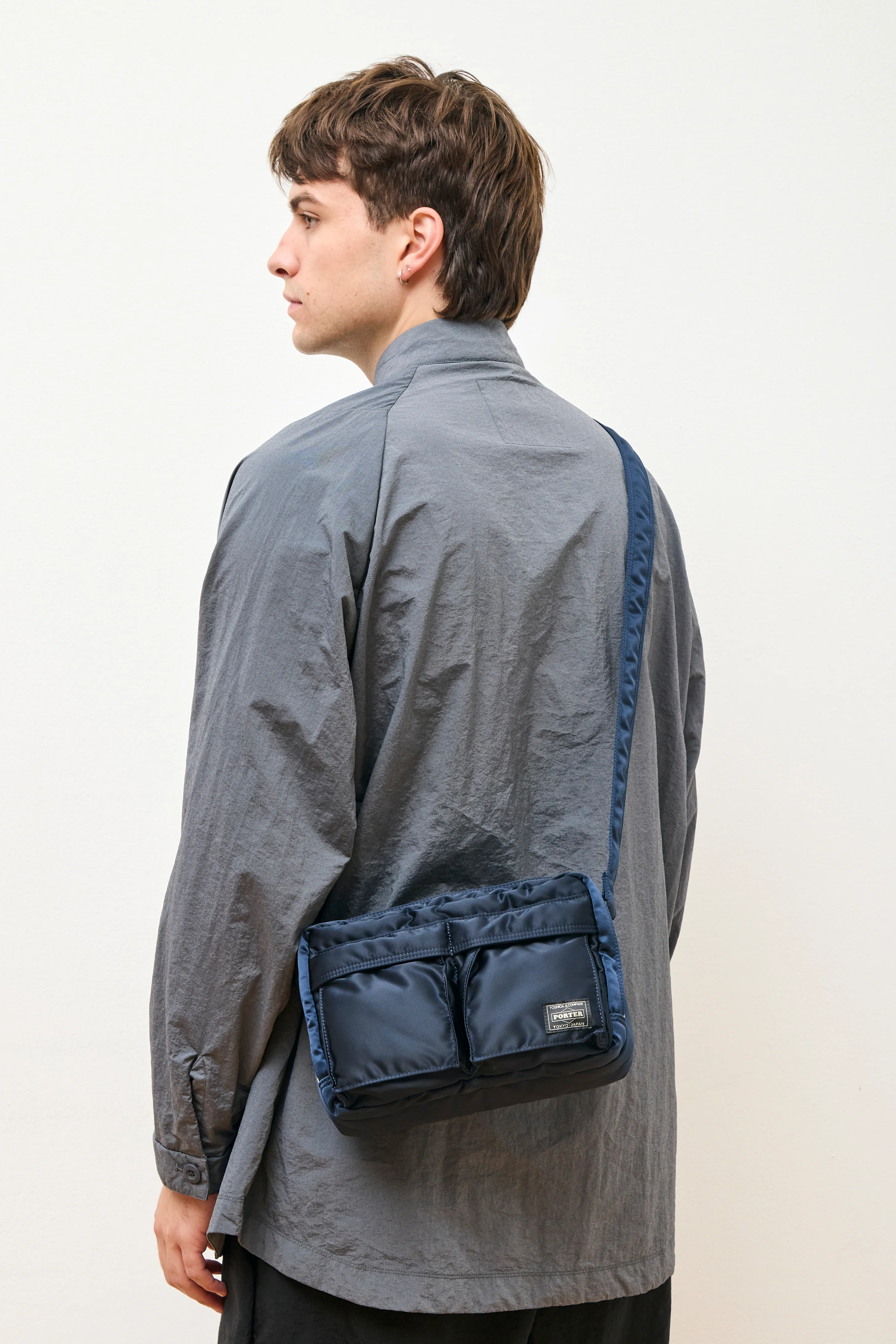 Tanker Sling Bag W-Zip Navy - Image 2