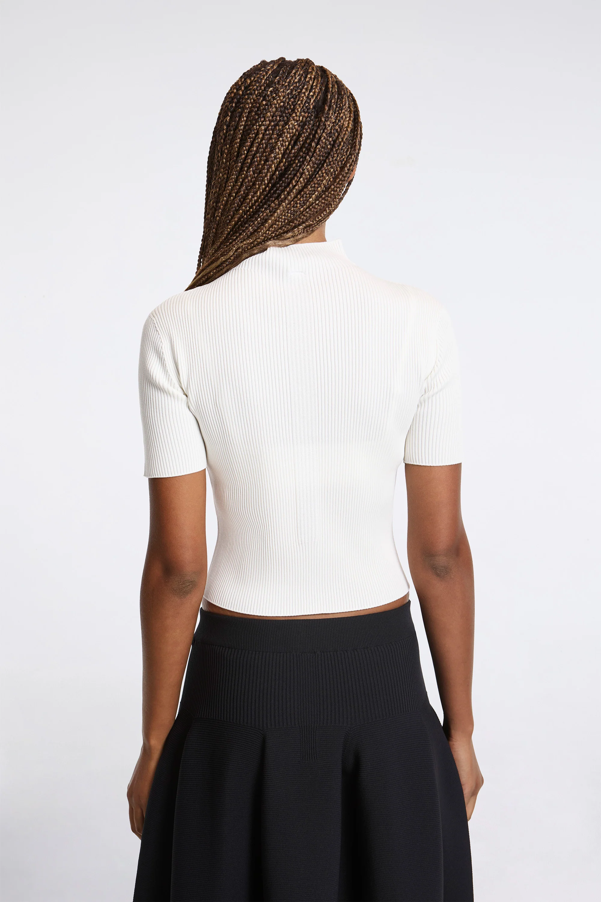 Portrait Short Sleeve Top White - Image 2