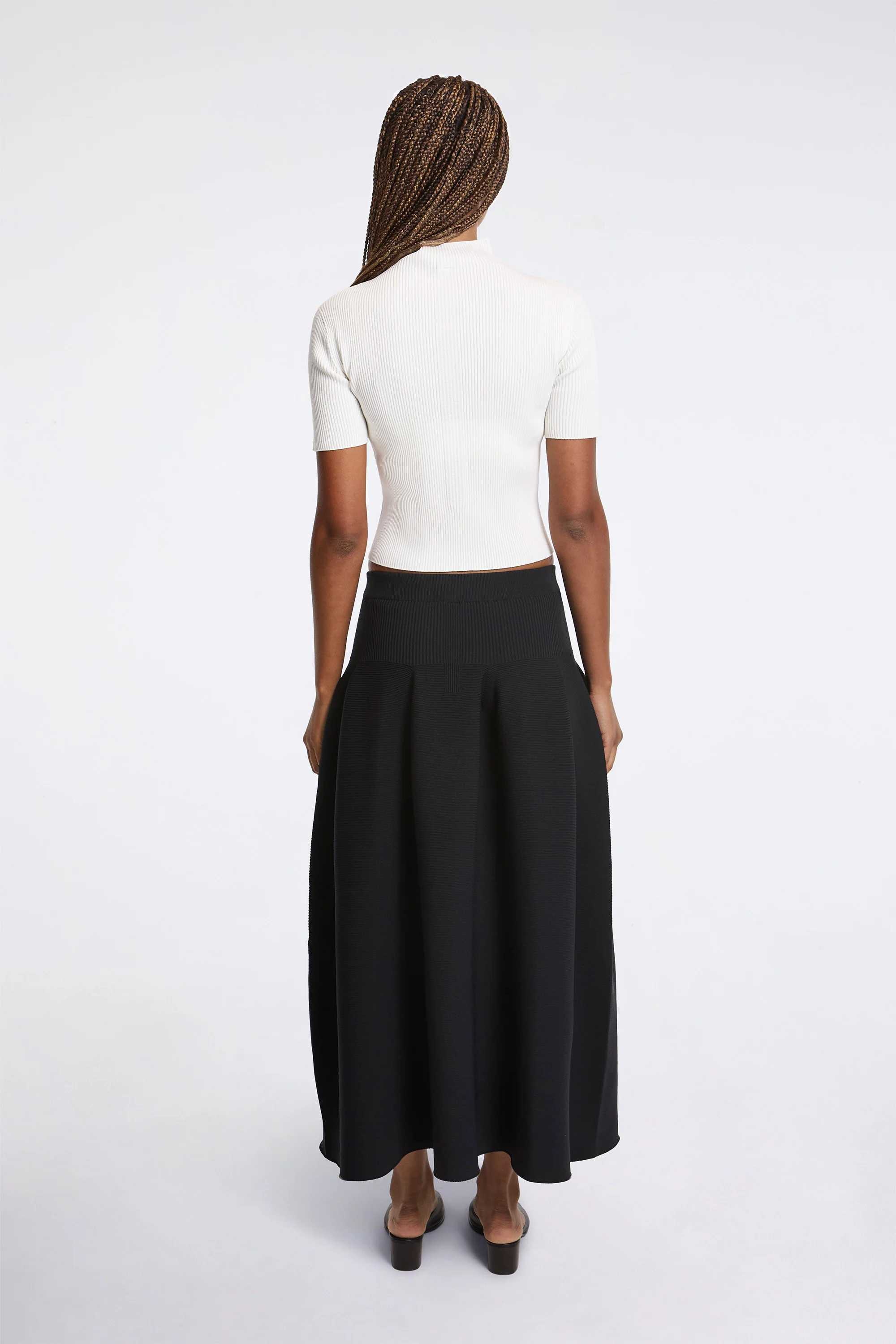 Portrait Short Sleeve Top White - Image 5