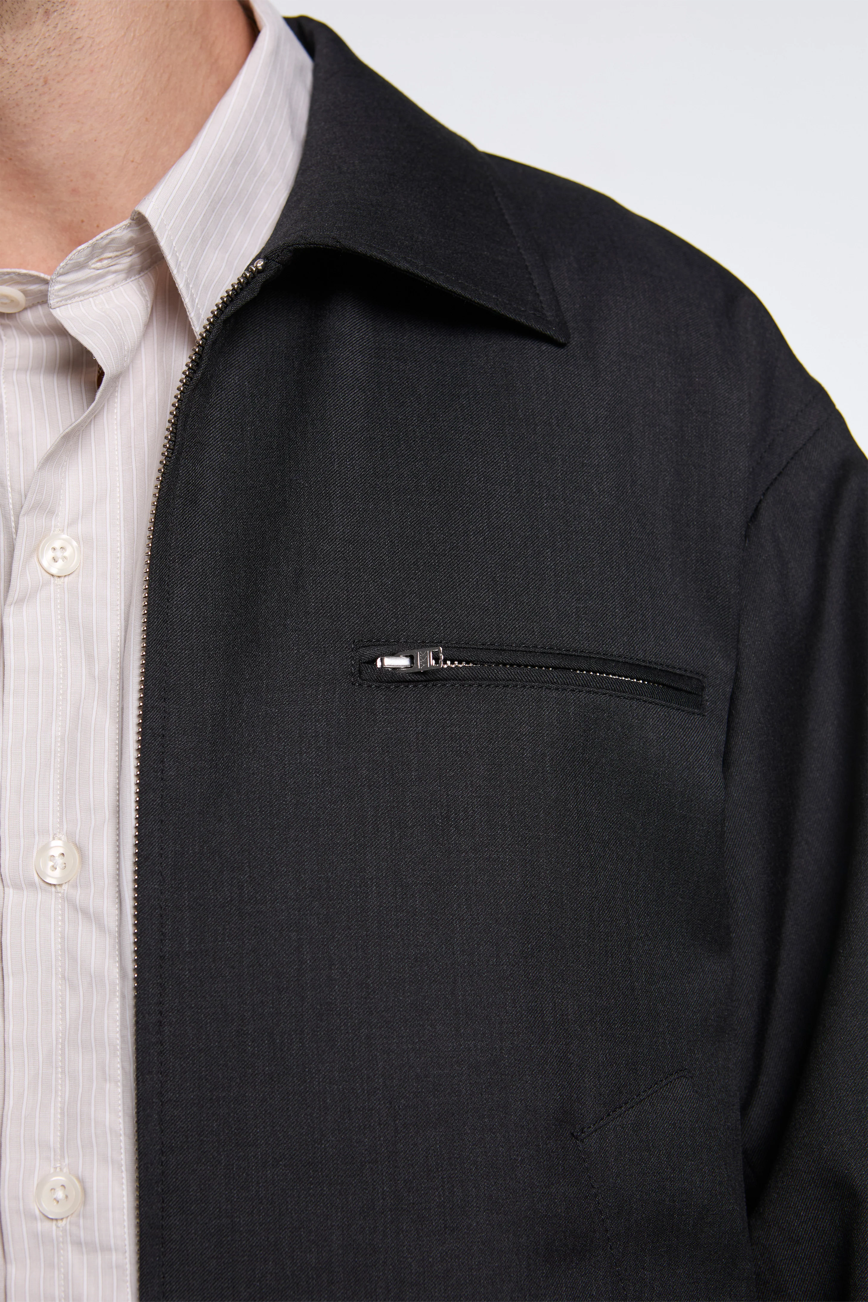 Postal Jacket Anthracite Wool - Image 6