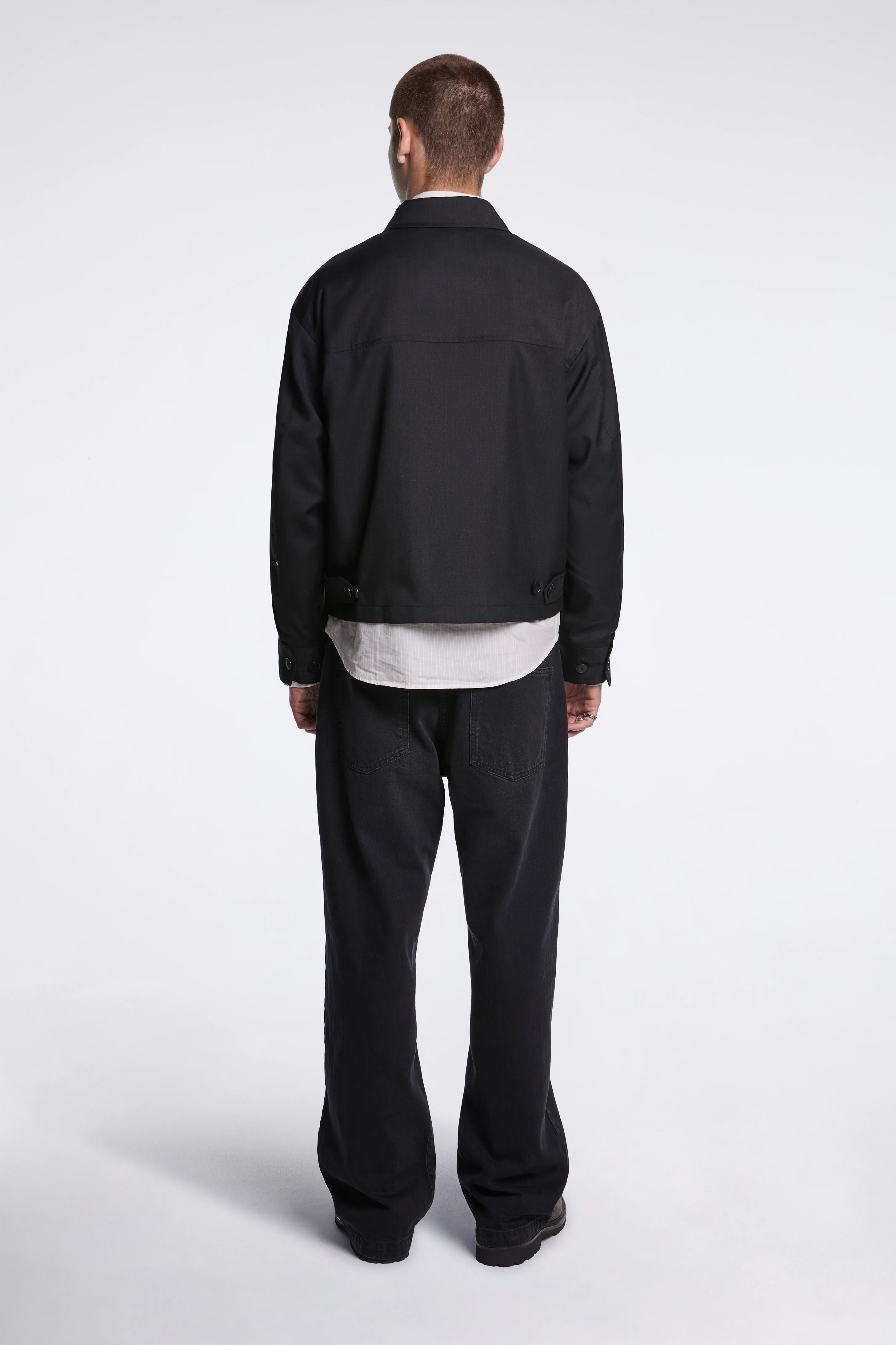 Postal Jacket Anthracite Wool - Image 8