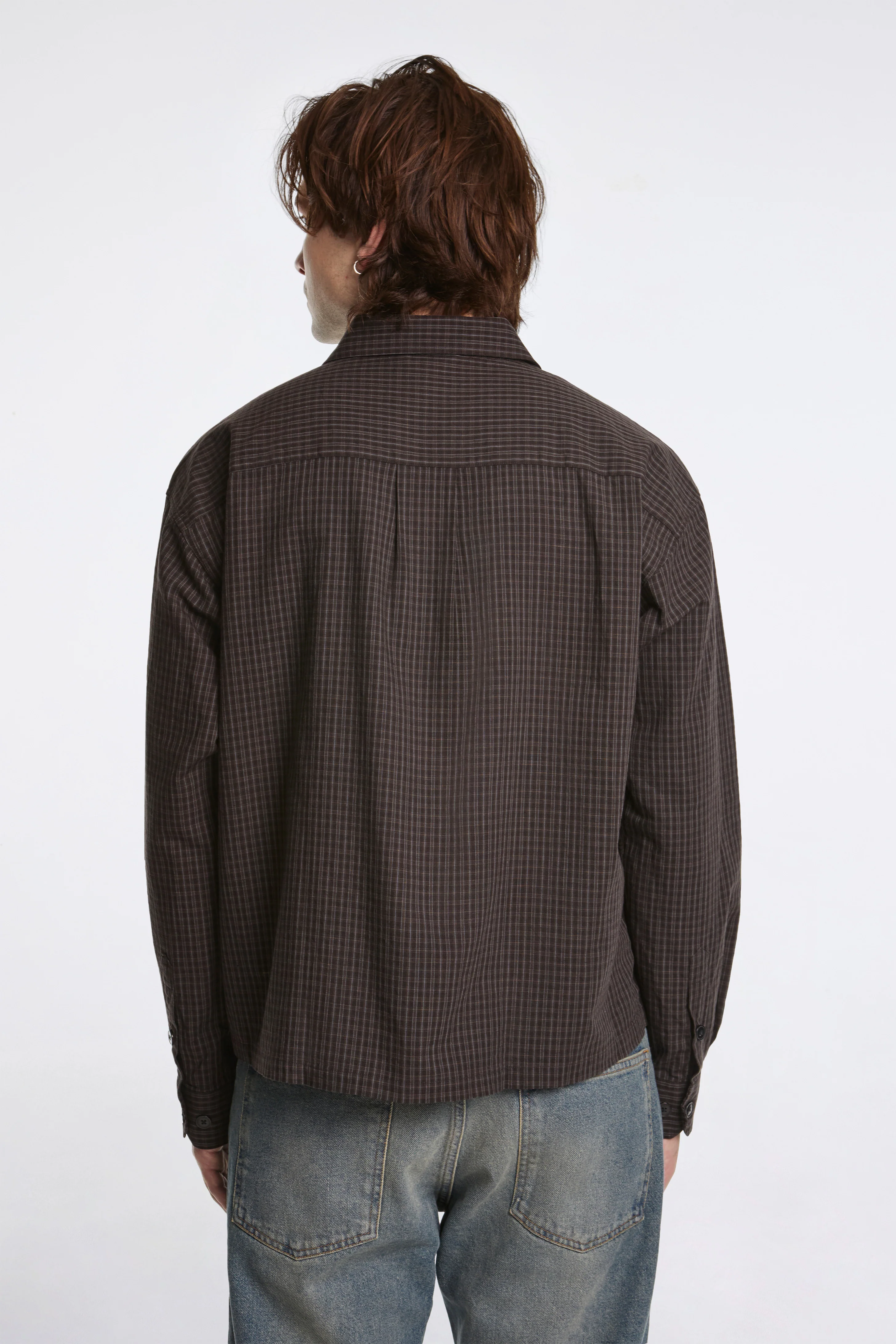 Priority Shirt Dark Linen Check - Image 5