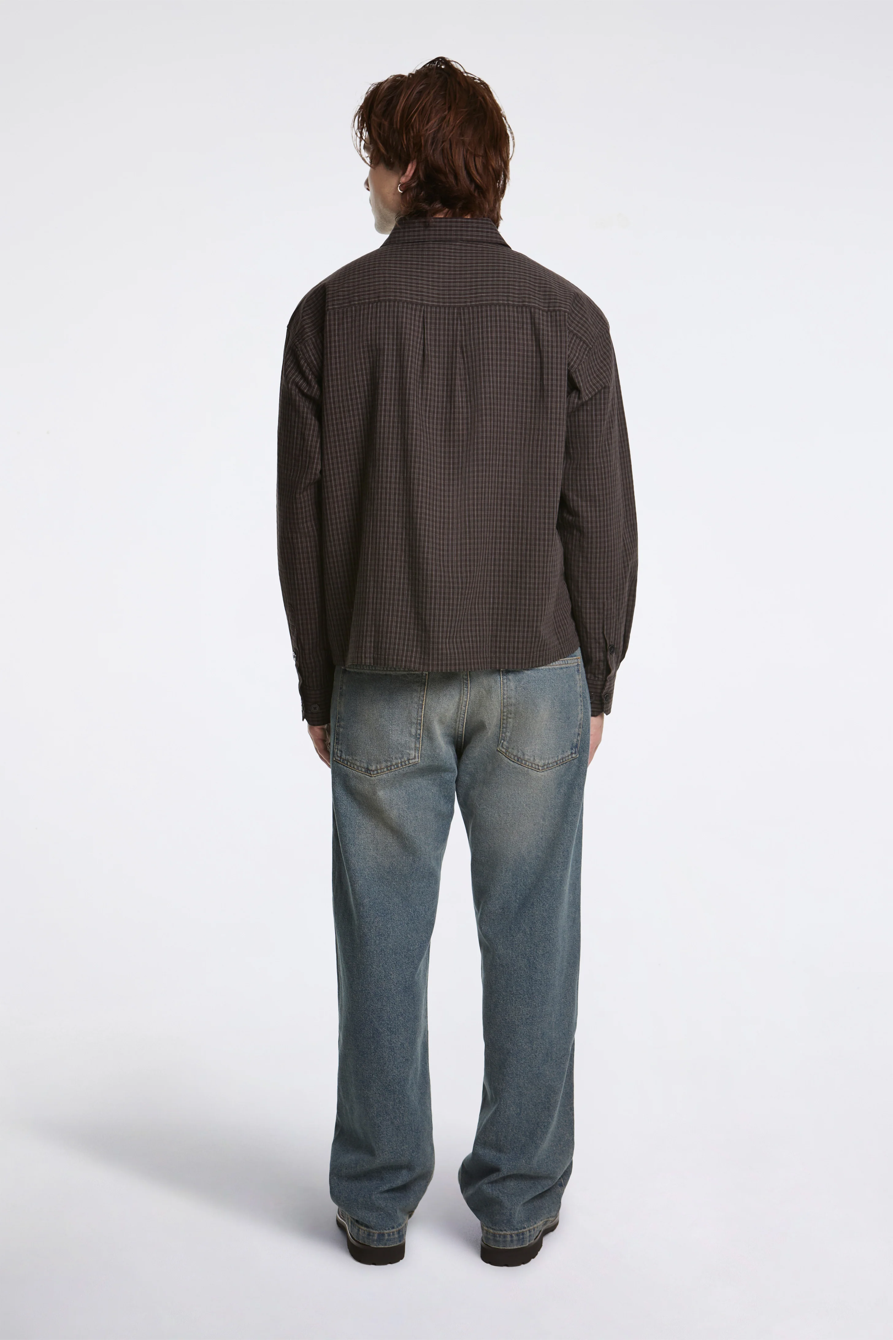 Priority Shirt Dark Linen Check - Image 6