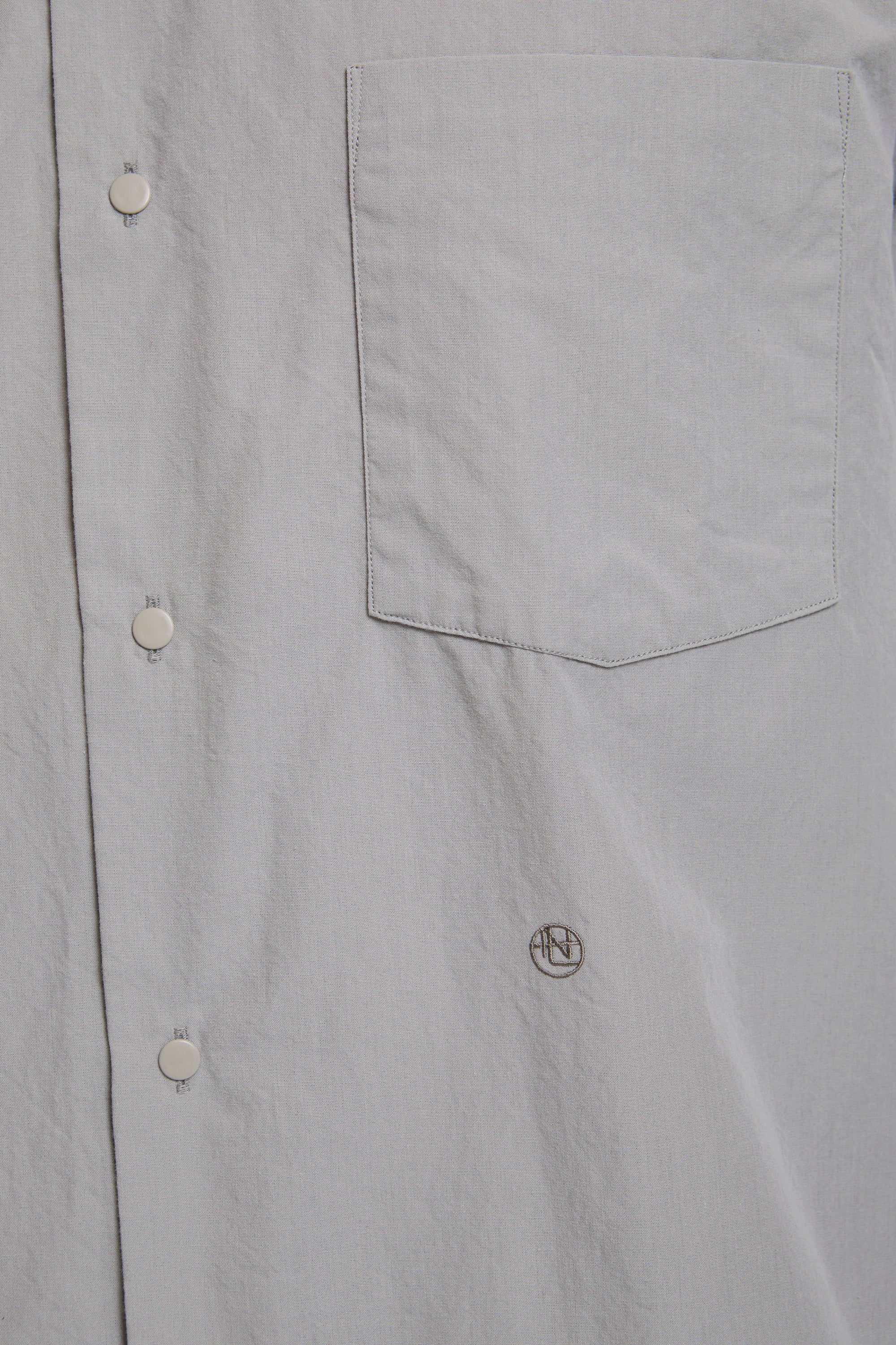 Regular Collar Wind Shirt Gray - Image 3